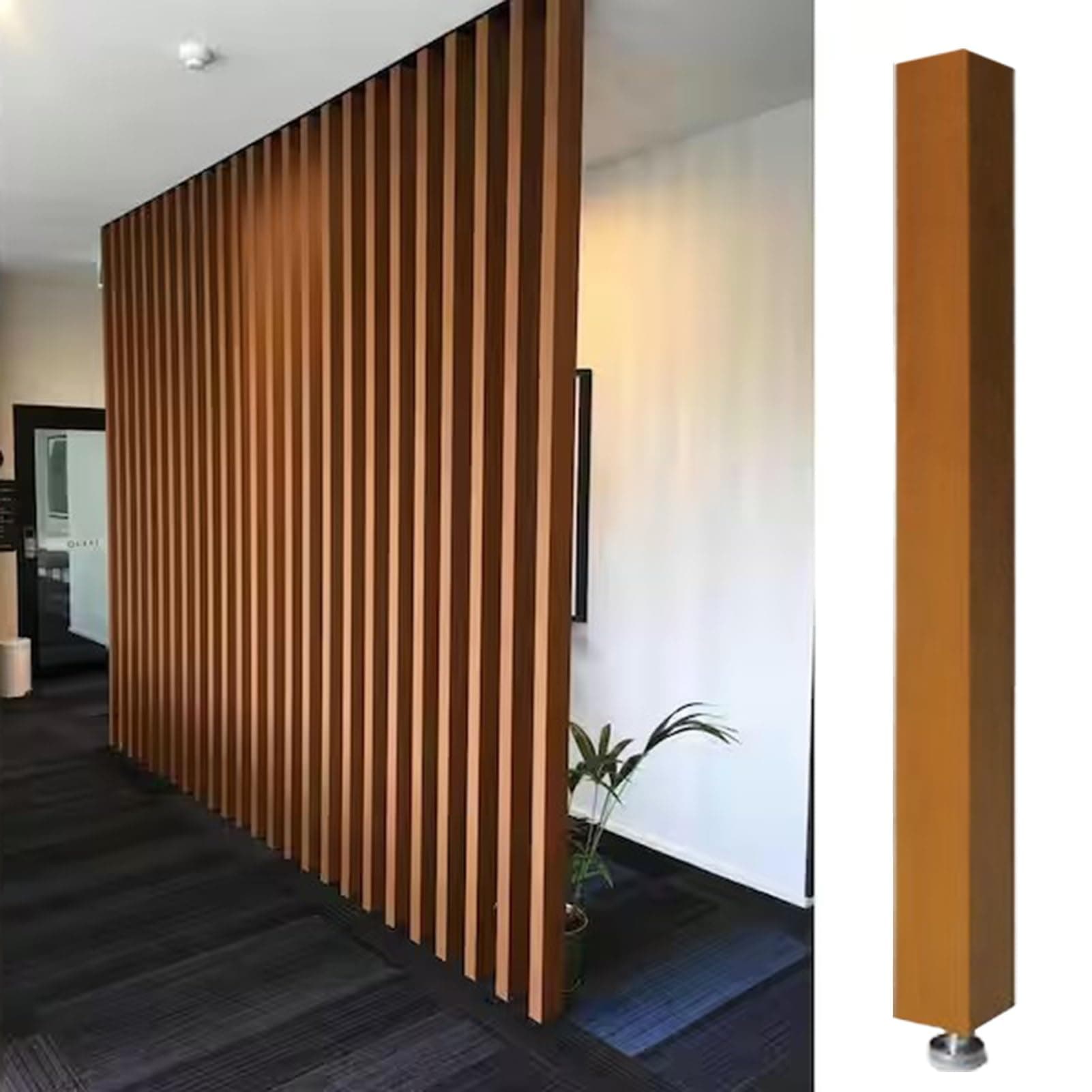 Room Divider Modern DIY Room Divider for Privacy Screen/Doorway/Studio Apartment, Square Wall Partition Floor to Ceiling Design, Easy to Install & Remove (Color : 1pc Height, Size : 200cm/78.7in/6