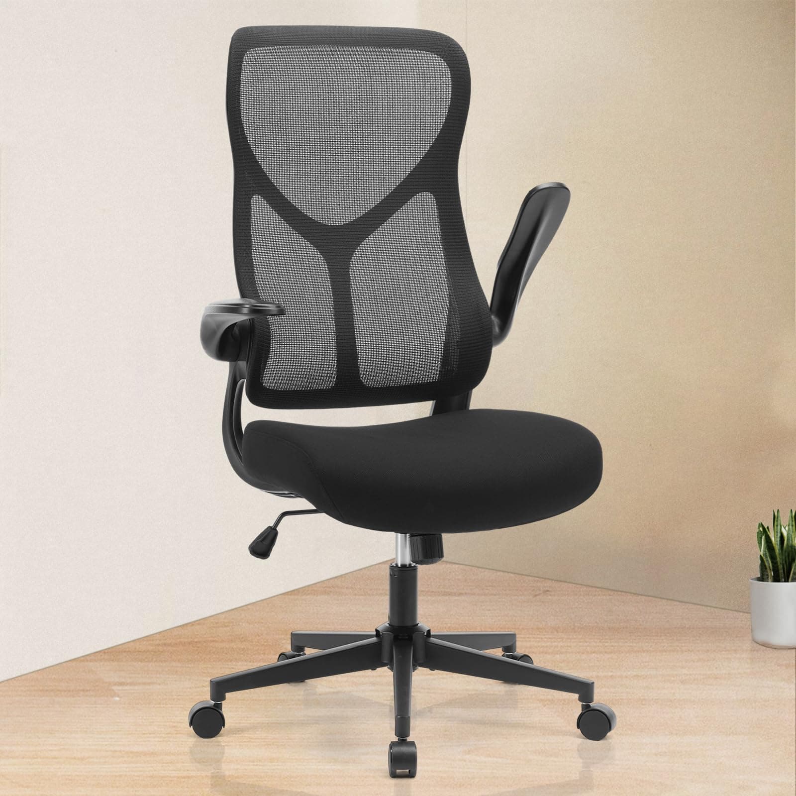 Ergonomic Office Chair - Executive High Back Computer Chair, Height Adjustable Mesh Home Desk Chair with Lumbar Support, Rolling Swivel Chair