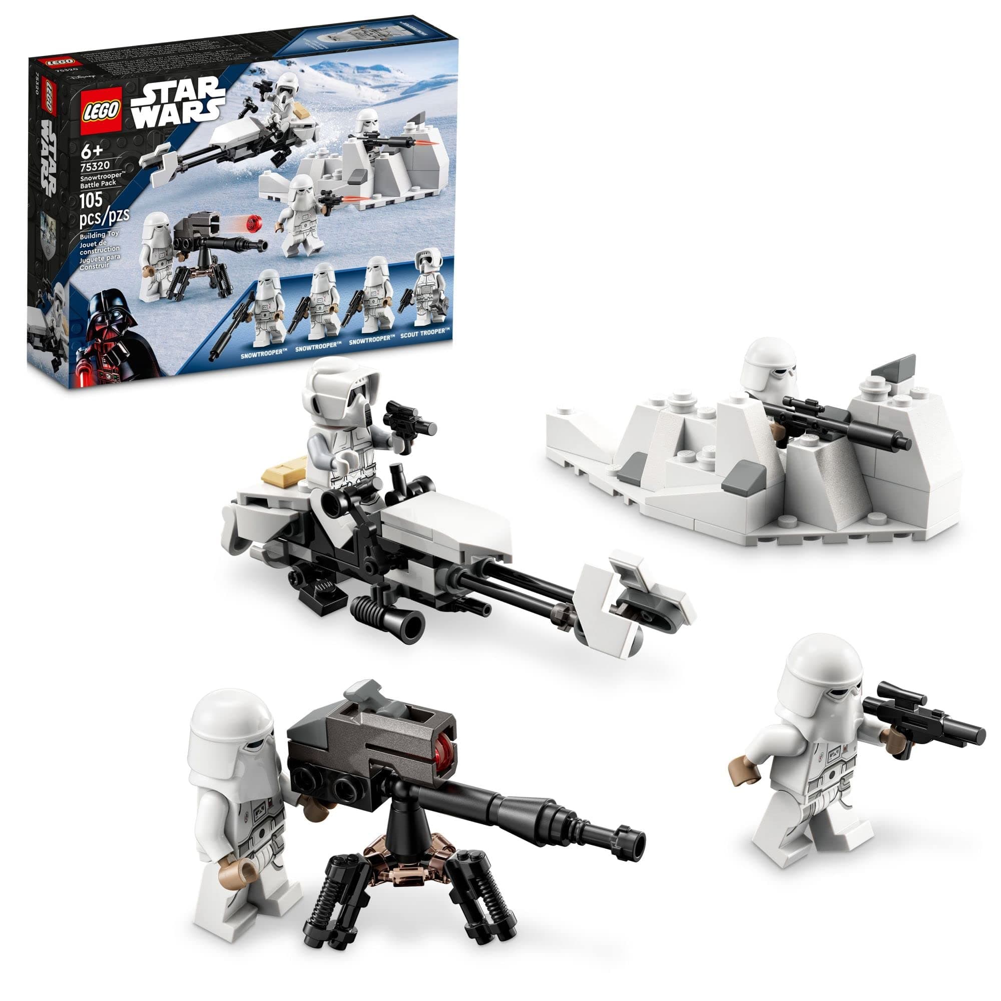 LEGO Star Wars Snowtrooper Battle Pack 75320 Toy Building Kit Ages 6+ (105 Pieces)