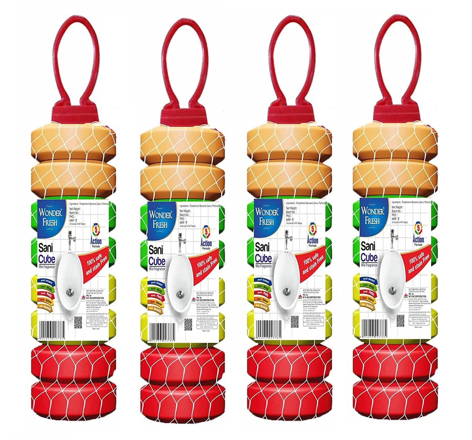 Bathroom Air Freshener Fragrance Urinal balls Urinal Cubes Sani cube Napthalene balls for Washbasins & Clothes Pantry, Bathroom, Toilet,Wardrobe,wash Basin, Pack of 4 (100 gram Each)