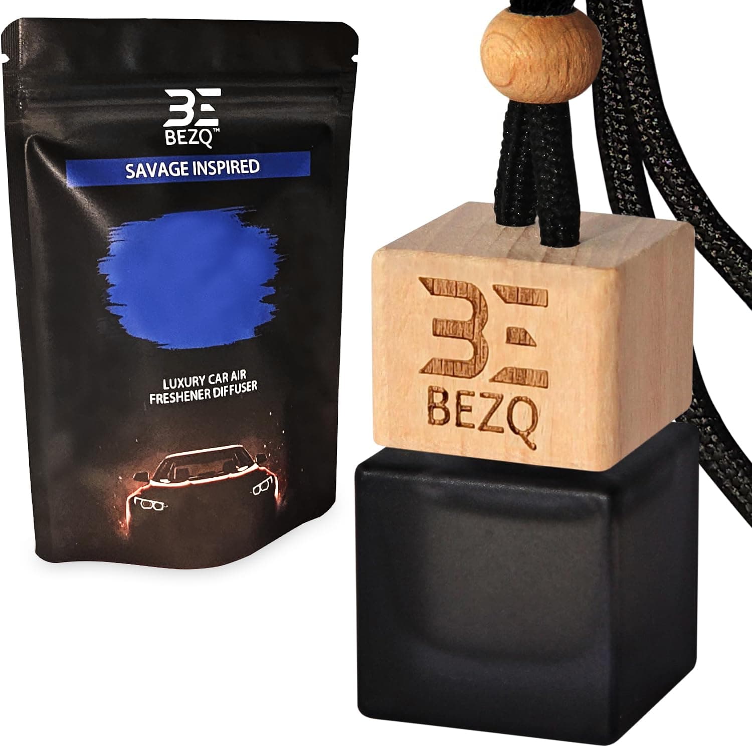 Savage Car Air Freshener for Men | Vent Clip | Sauvage Inspired Car Fragrances | Strong Perfume - Car Freshener | Car Odour Eliminator | Creed Air Freshener Car | Car Scent by BEZQ