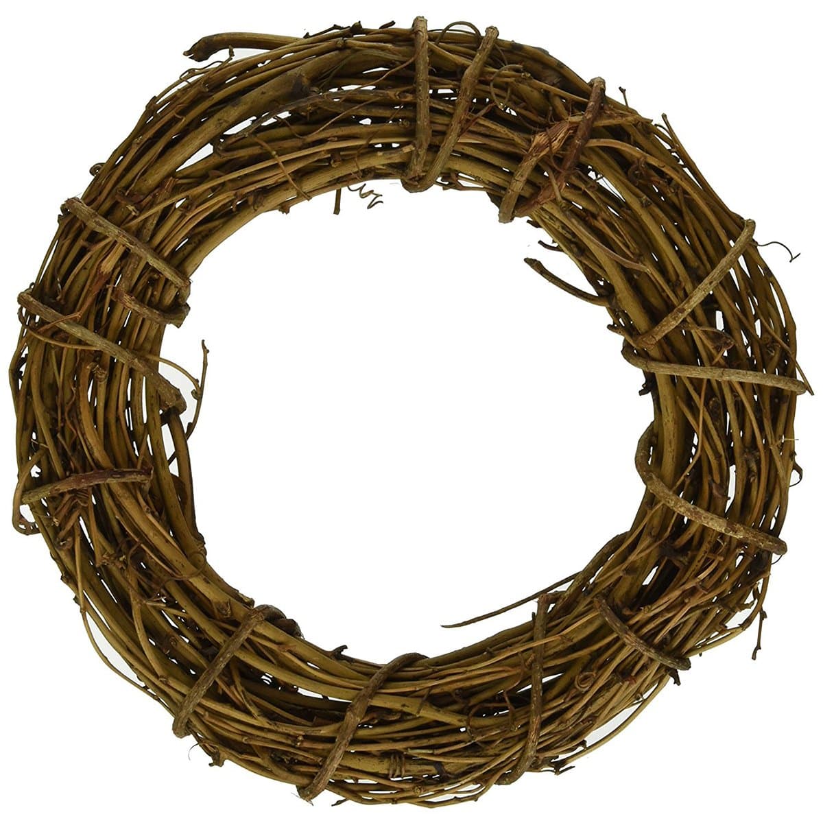 Natural Grapevine Wreath Rustic Ring Wreath DIY Crafts Base for Christmas Wreath Door Garland Home Decoration Gift Hanging Decor 6 inches,Pack of 1