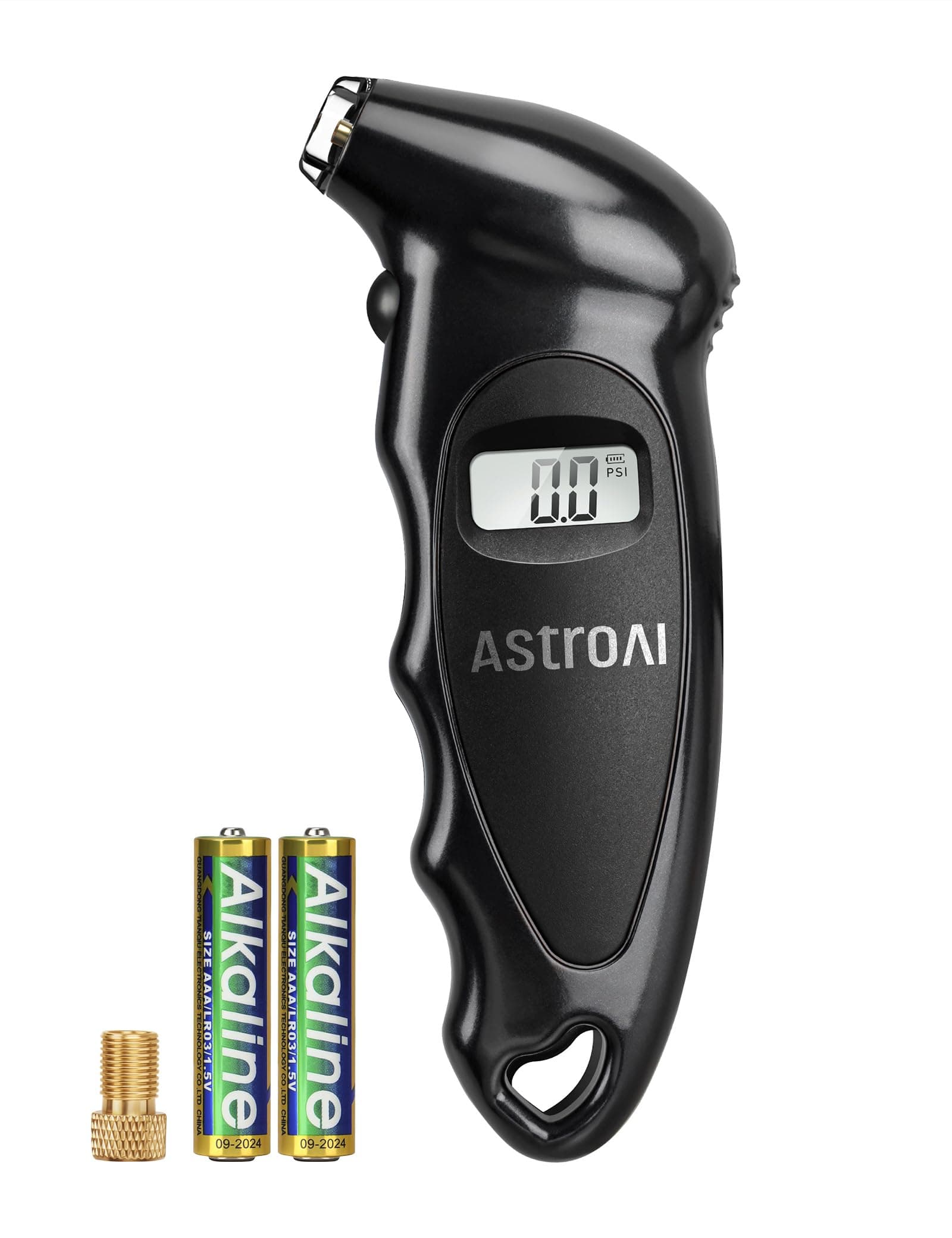 AstroAI Digital Tire Pressure Gauge 150 PSI 4 Settings for Car Truck Bicycle with Backlit LCD and Non-Slip Grip Tyre Pressure Checker (Black)