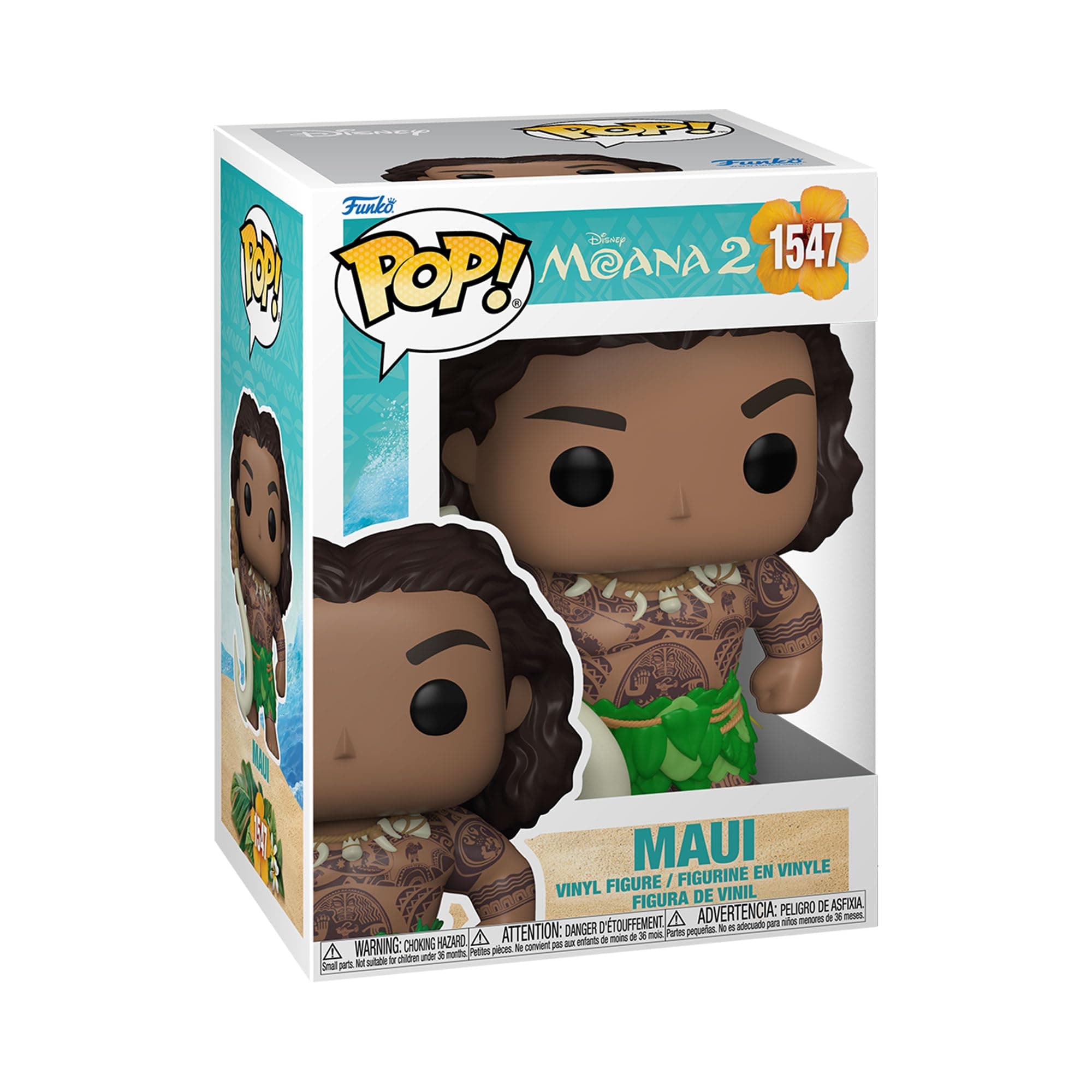 Pop! Disney: Moana 2 - Maui - Collectable Vinyl Figure - Gift Idea - Official Merchandise - Toys for Kids & Adults - Movies Fans - Model Figure for Collectors and Display