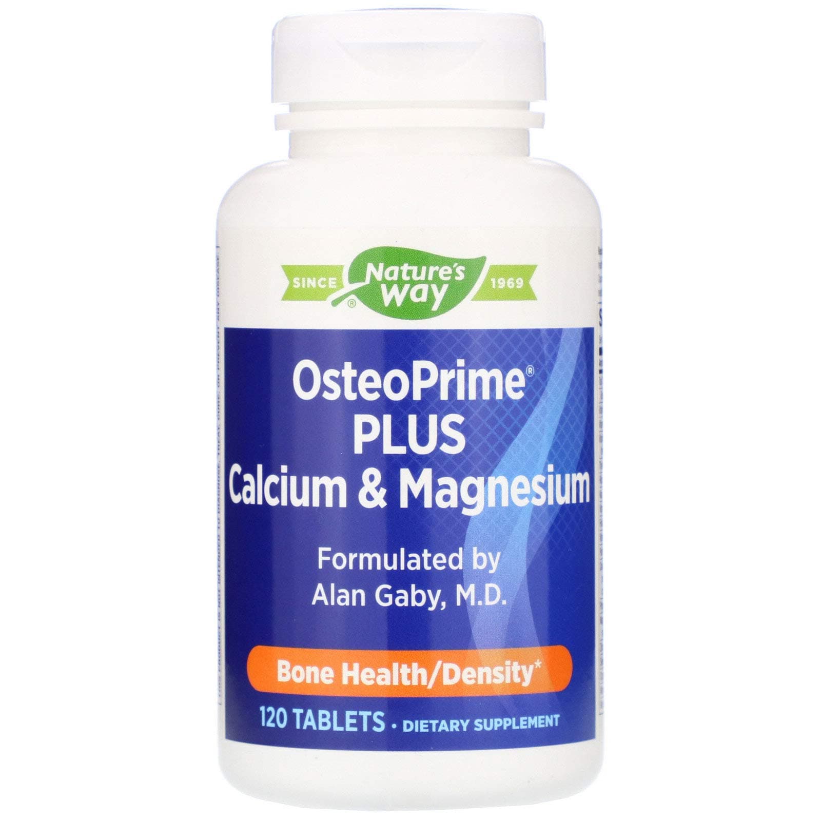 OsteoPrime PLUS Calcium & Magnesium, Supports Bone Health & Muscle Function*, with Vitamins D3 & K2, Vegetarian, 120 Tablets