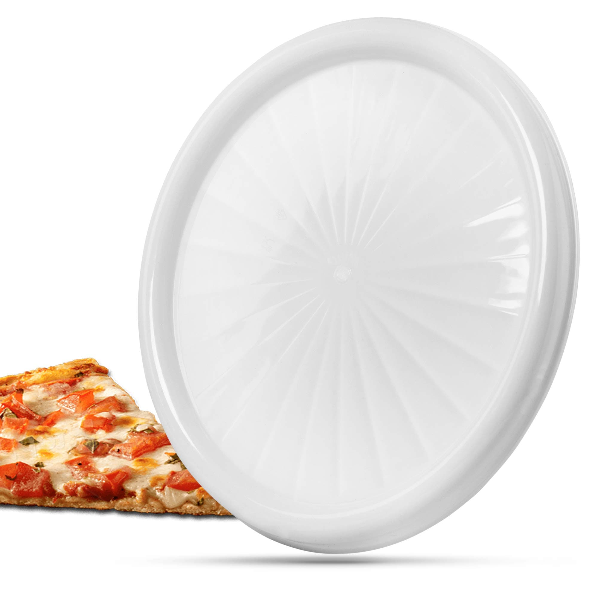 Evelyn Living Microwave Pizza Tray Plate Reheat Leftovers Slice Fresh Kitchen Utensil Hot