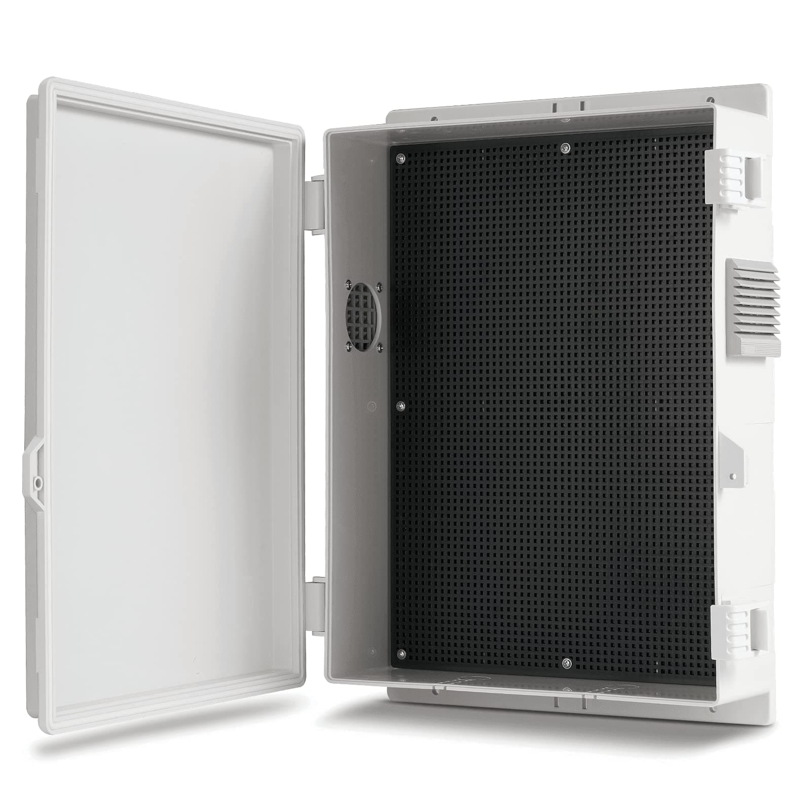 Outdoor Electrical Junction Box, ABS Water Resistant Enclosure with Internal Mounting Panel & Hinged Cover, 15.7" H* 11" L* 4.1" W