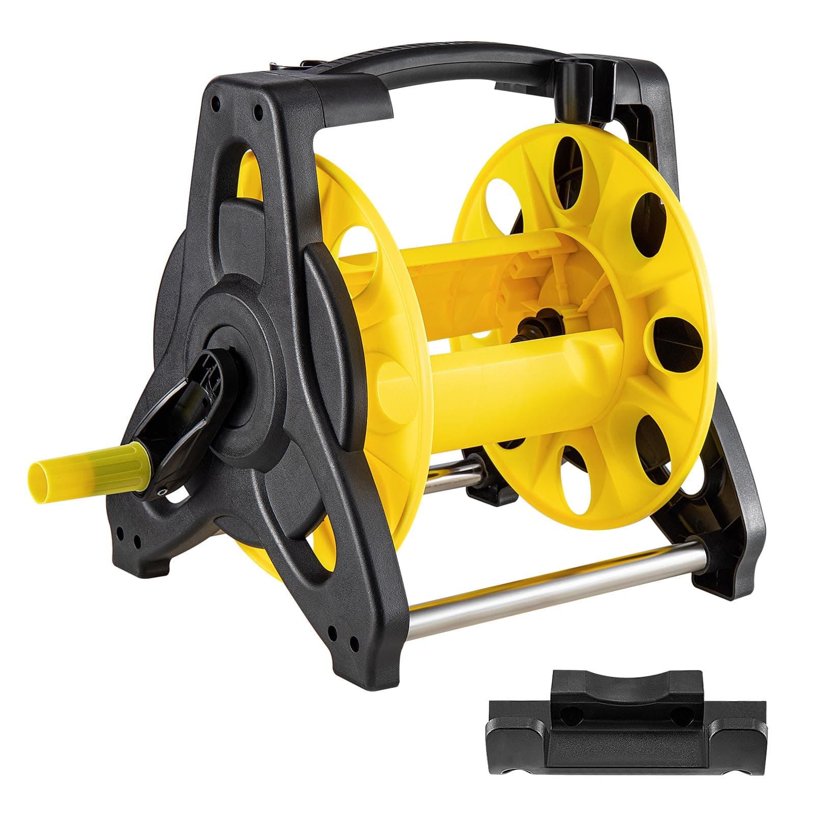 CEED4U Garden Hose Reel, Holds 164 FT Portable Tote Hose Reel, Hose Reel for Watering Plants and Lawns, Washing Cars(Without Hose)