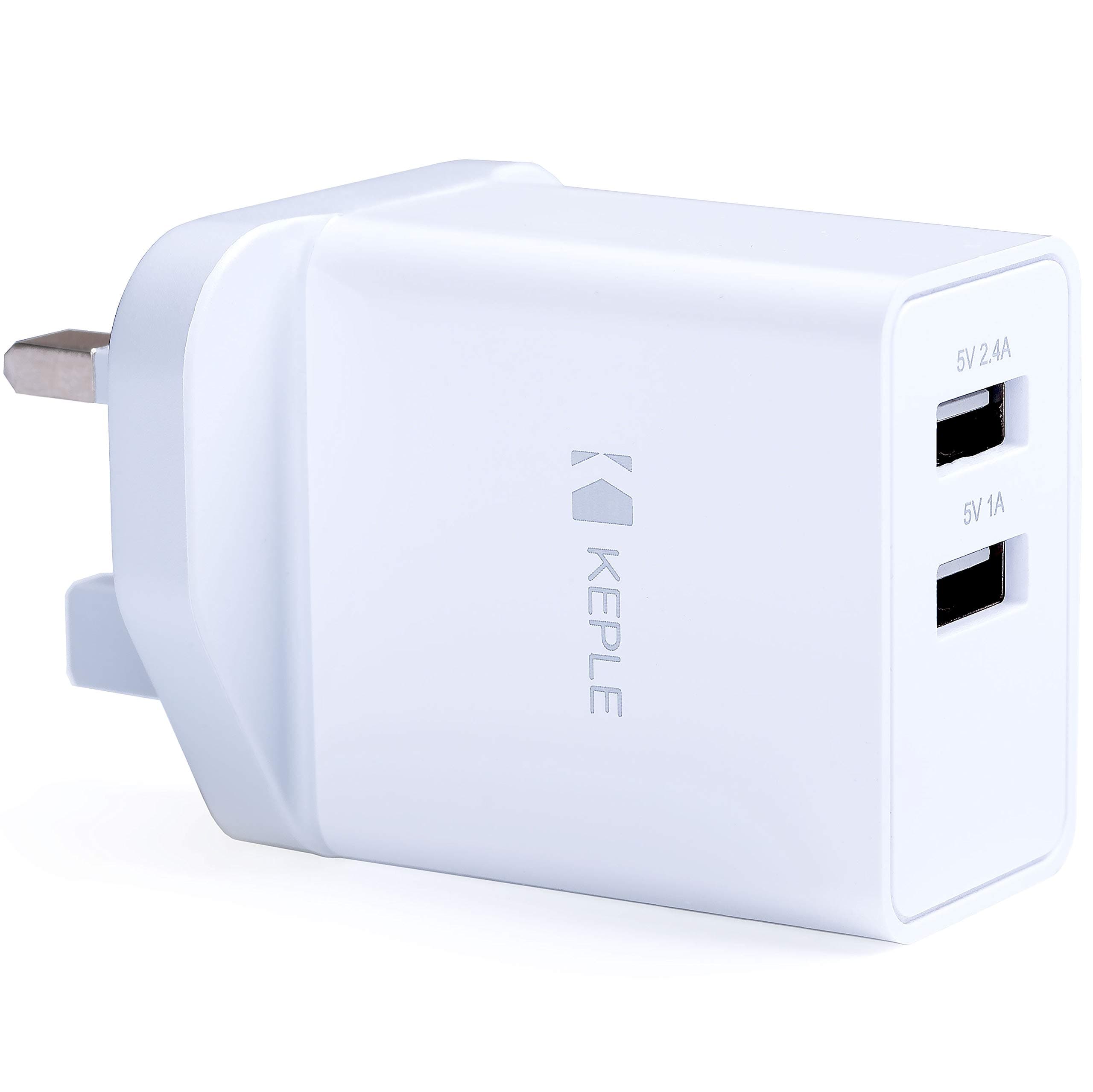 Mains USB Wall Charger Dual 2 Port Fast Charging UK Plug Compatible with Samsung Galaxy Tab S6 A 10.1 S5e 8.0 S4 10.5 7.0 S E 9.6 View2 S3 9.7 S2 3 V Advanced2 Active 2 J Lite, 17W 3.4A Adapter