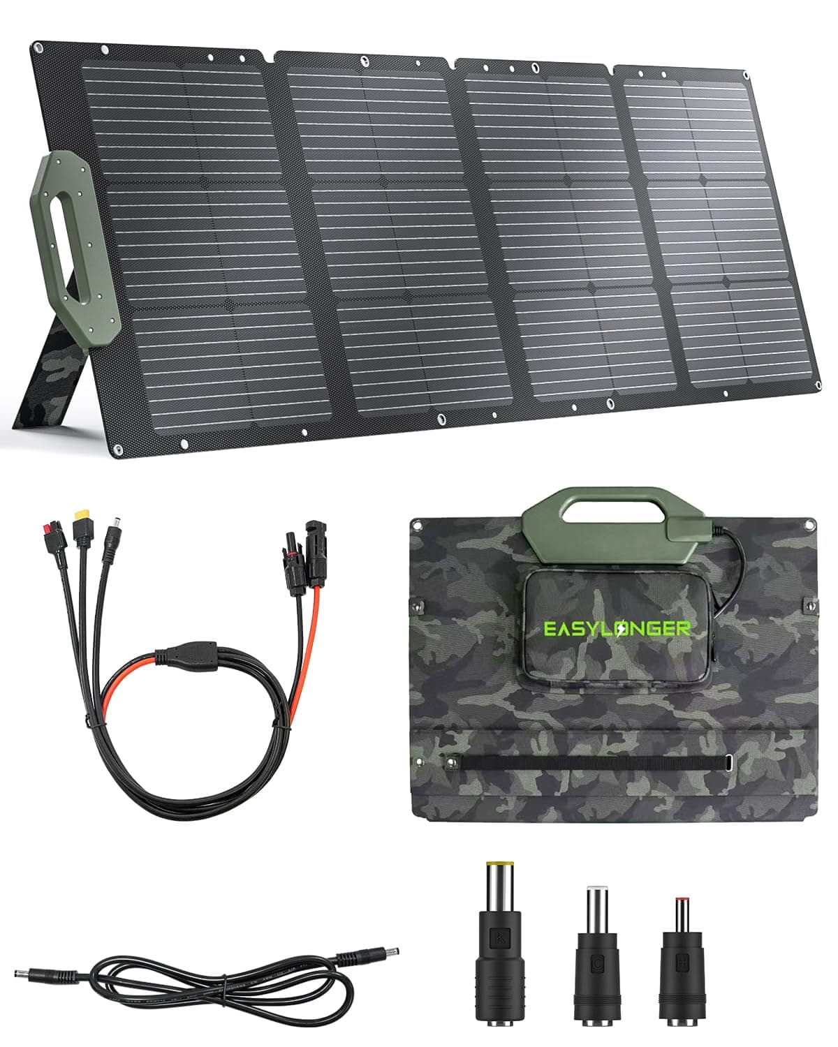 110W Foldable Solar Panel, Portable Solar Charger for ES960, ES720, ES400 AIR, Power Station, Camping, Fishing, Outdoor, RV and More