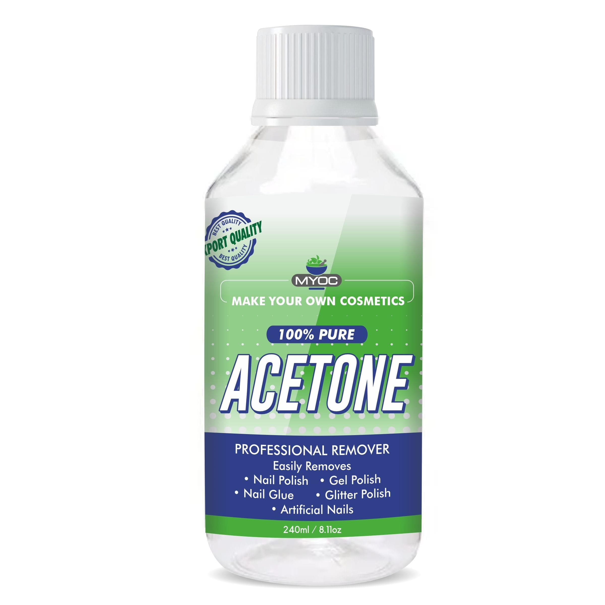 100% Pure Acetone Nail Polish Remover - Parent (240 ml)