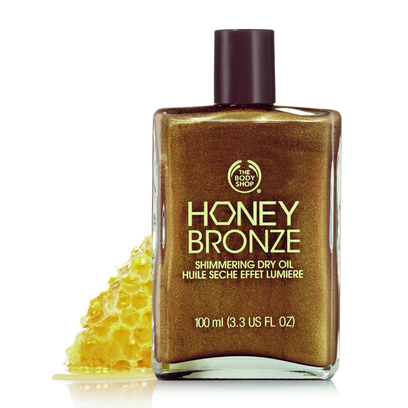 The Body Shop 88138 Honey Bronze Shimmering Dry Oil, 3.3 Fl Oz - Honey Kiss 01