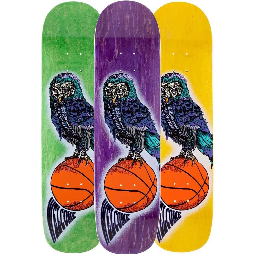 Welcome Hooter Shooter Skateboard Deck Bunyip Multi 8" STAIN WILL VARY