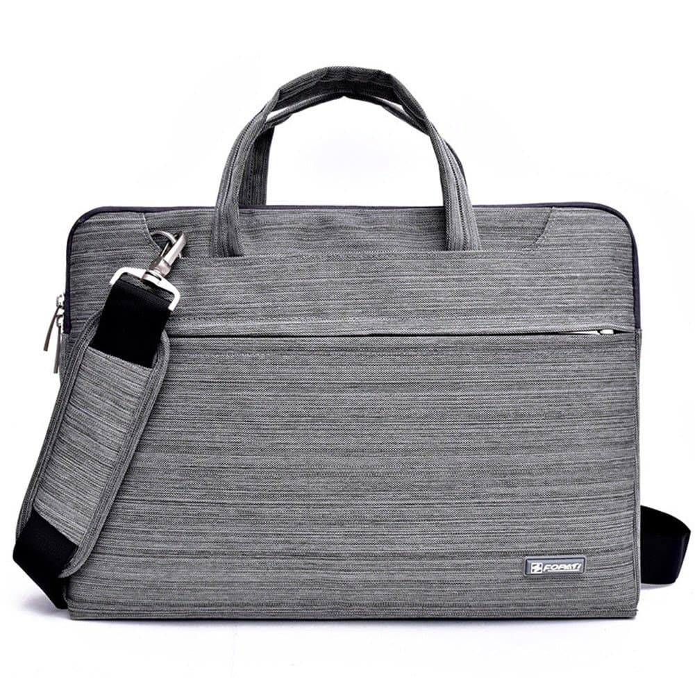 Seiorca Laptops Bag for 13.3 14 14.1 inch Samsung Lenovo Macbook Pro Sony Dell HP Computer Messenger Bag / Briefcase Sleeve Carrier Men Case with Detachable Shoulder Strap(Grey)