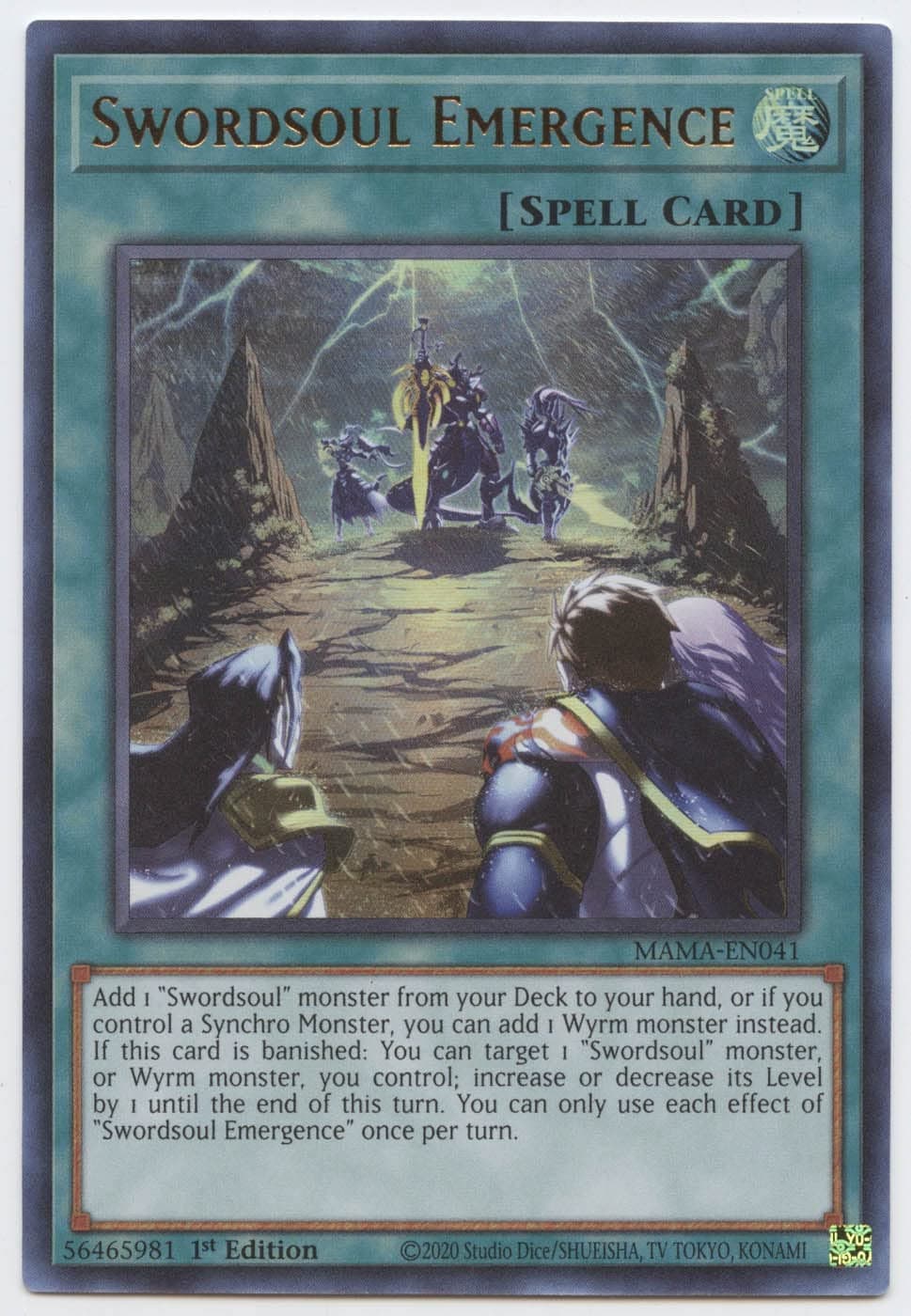 Swordsoul Emergence - MAMA-EN041 - Ultra Rare - 1st Edition