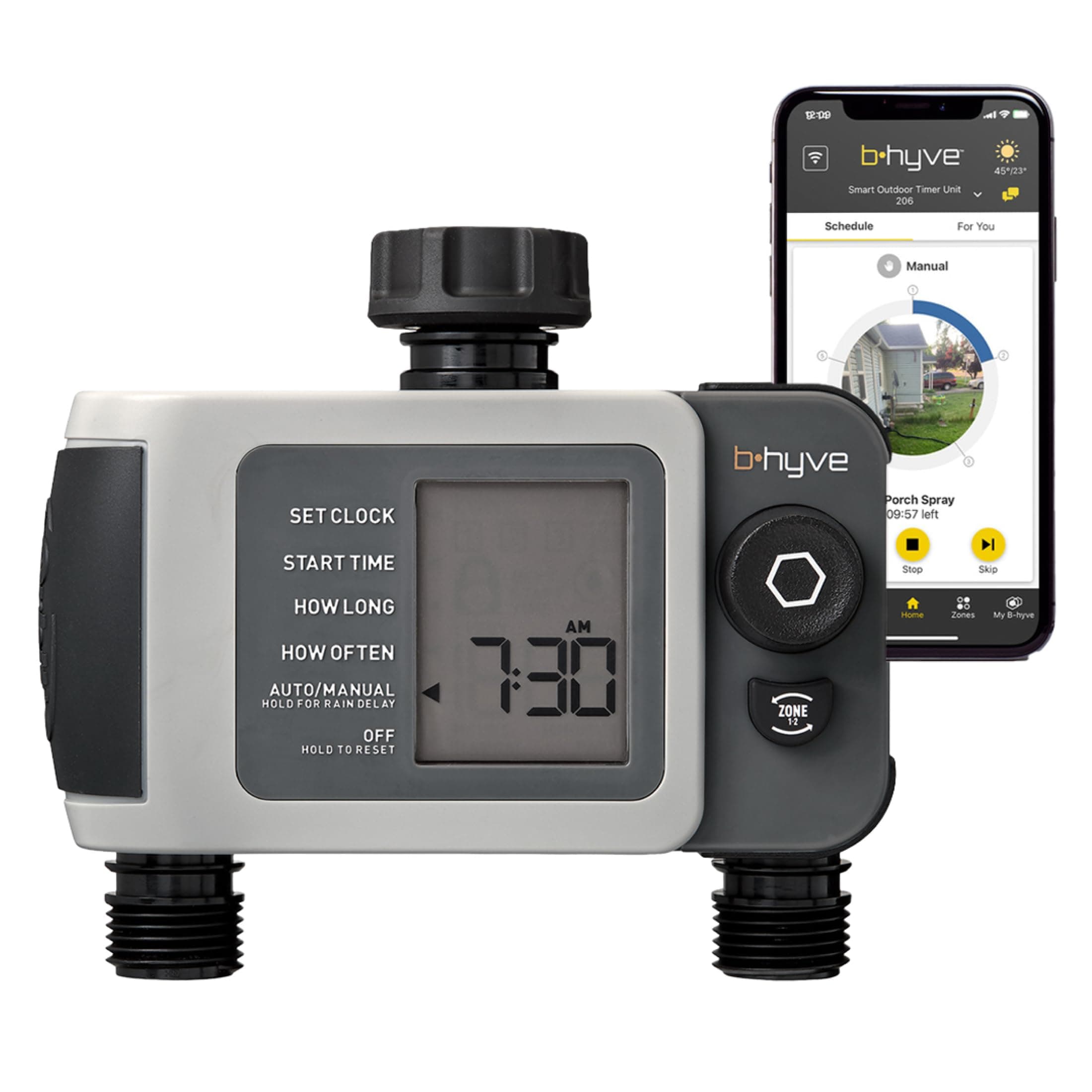 24632 B-hyve XD 2-Port Smart Hose Watering Timer