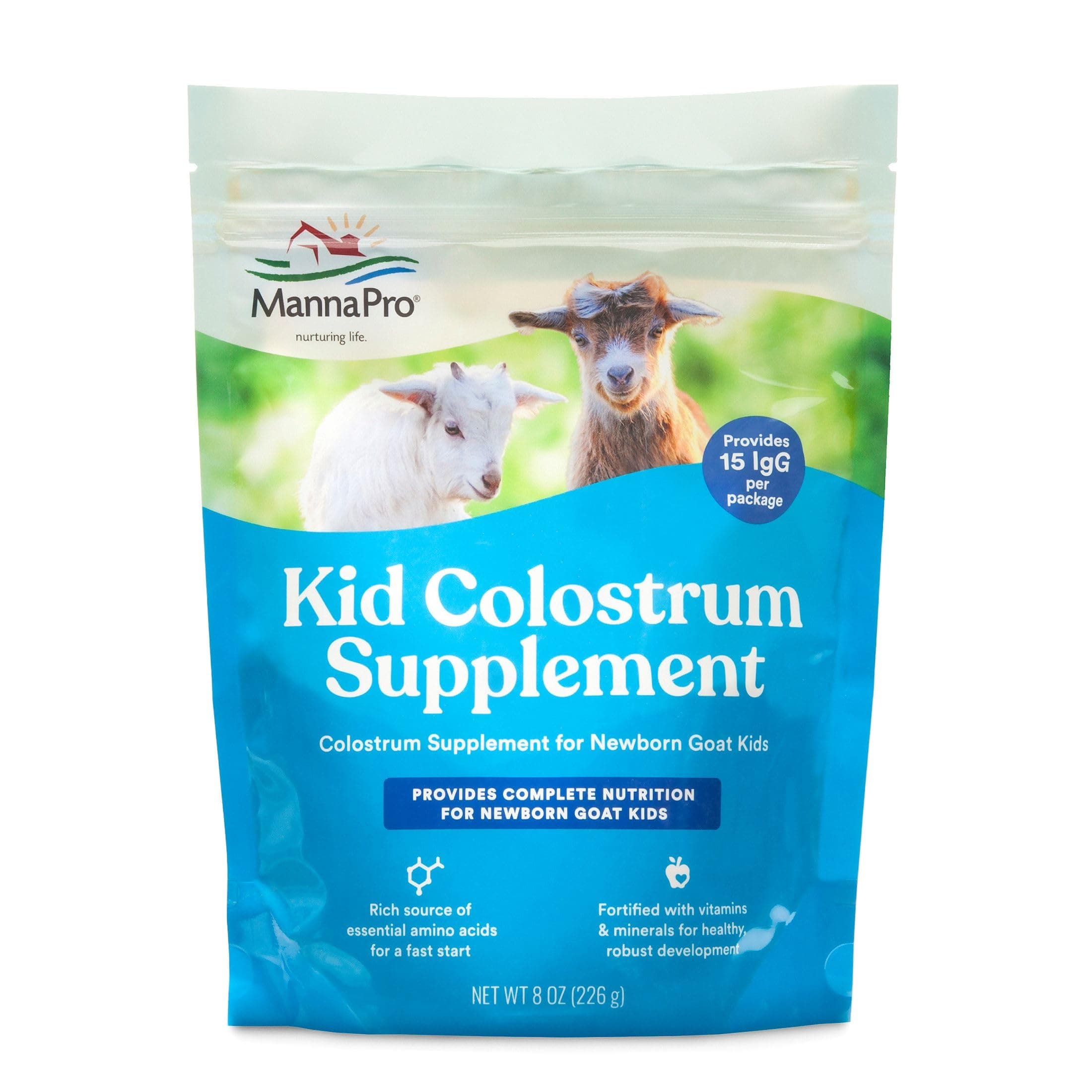 Goat Kid Colostrum Supplement, Feed for First 24 Hours of Life, Helps Promote Healthy Development, Fortified with Vitamins & Minerals, 8 Ounces