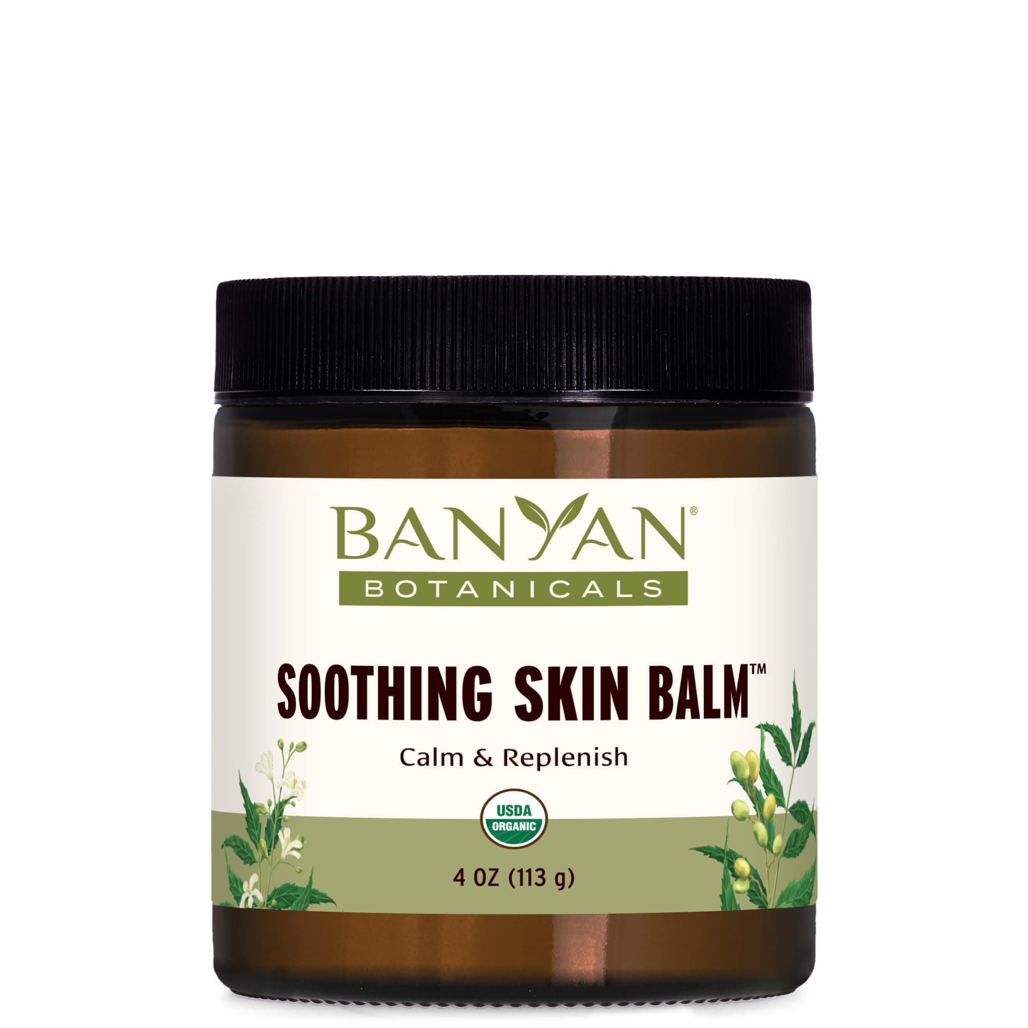 Soothing Skin Balm - Certified Organic, 4 oz - Neem and Vetiver Supporting the Natural Healing Process of Red, Irritated Skin, and Scaly, Dry Rashes