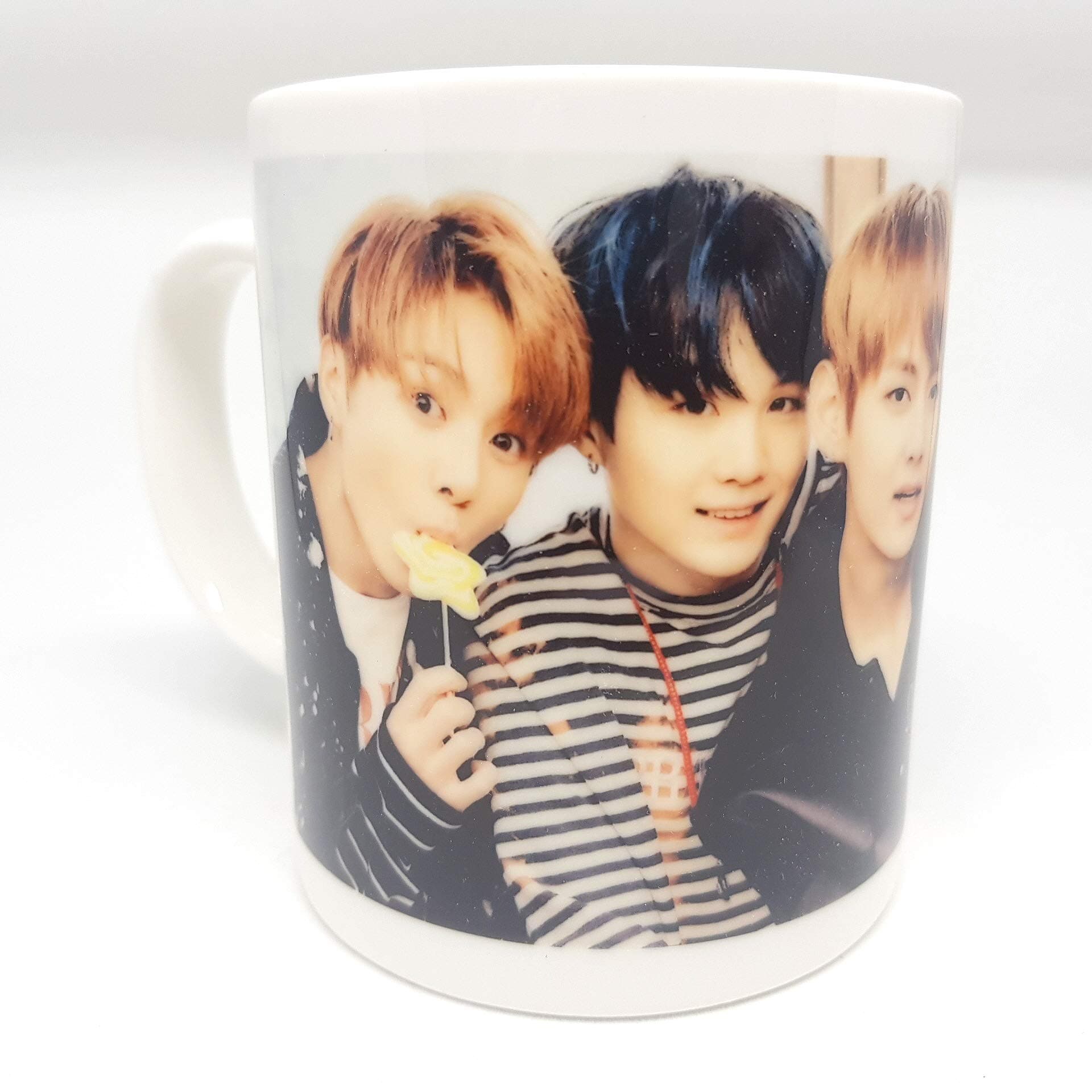 BTS kpop Mug Love Yourself FAKE LOVE bighit Gifts korean Merchandise Army Bangtan Boys Cup Ceramic (Candy Ver)