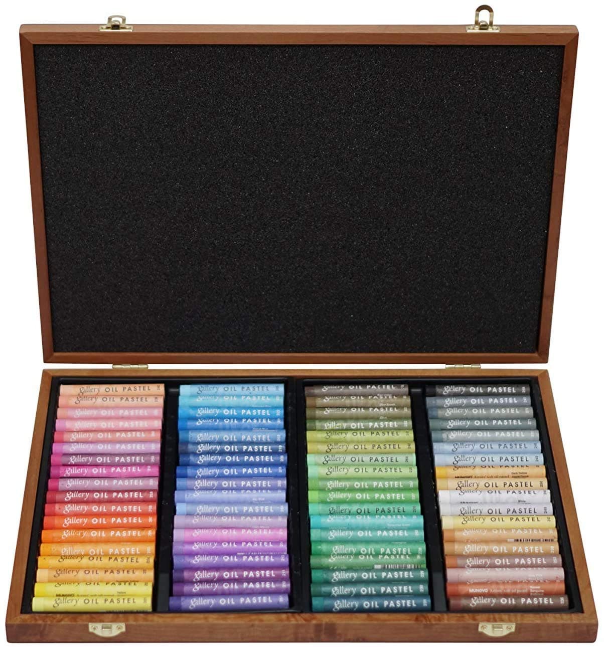 Mungyo Gallery Soft Oil Pastels Wood Box Set of 72 - Assorte