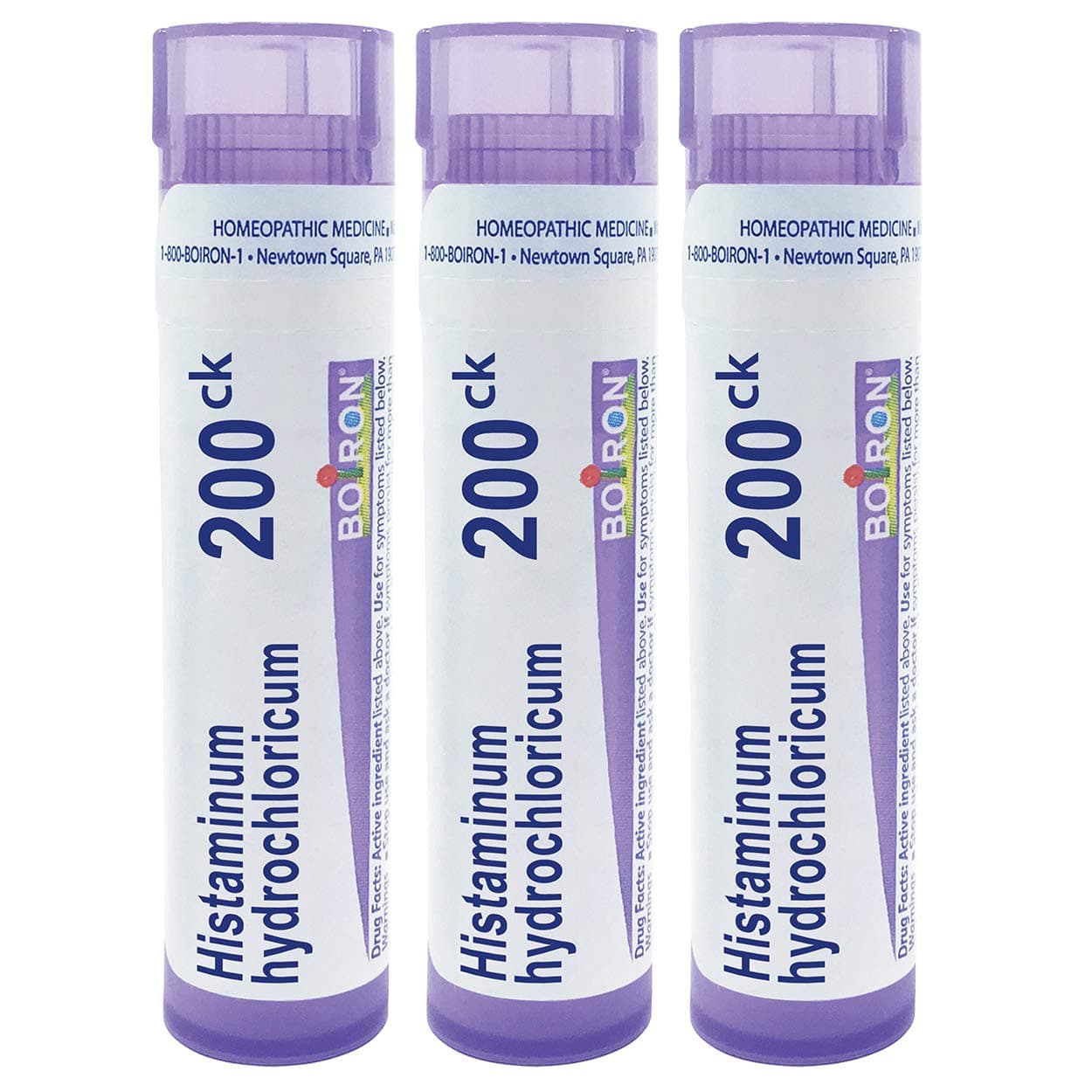 Boiron Histaminum Hydrochloricum 200Ck Homeopathic Medicine for Allergies - Pack of 3 (240 Pellets)