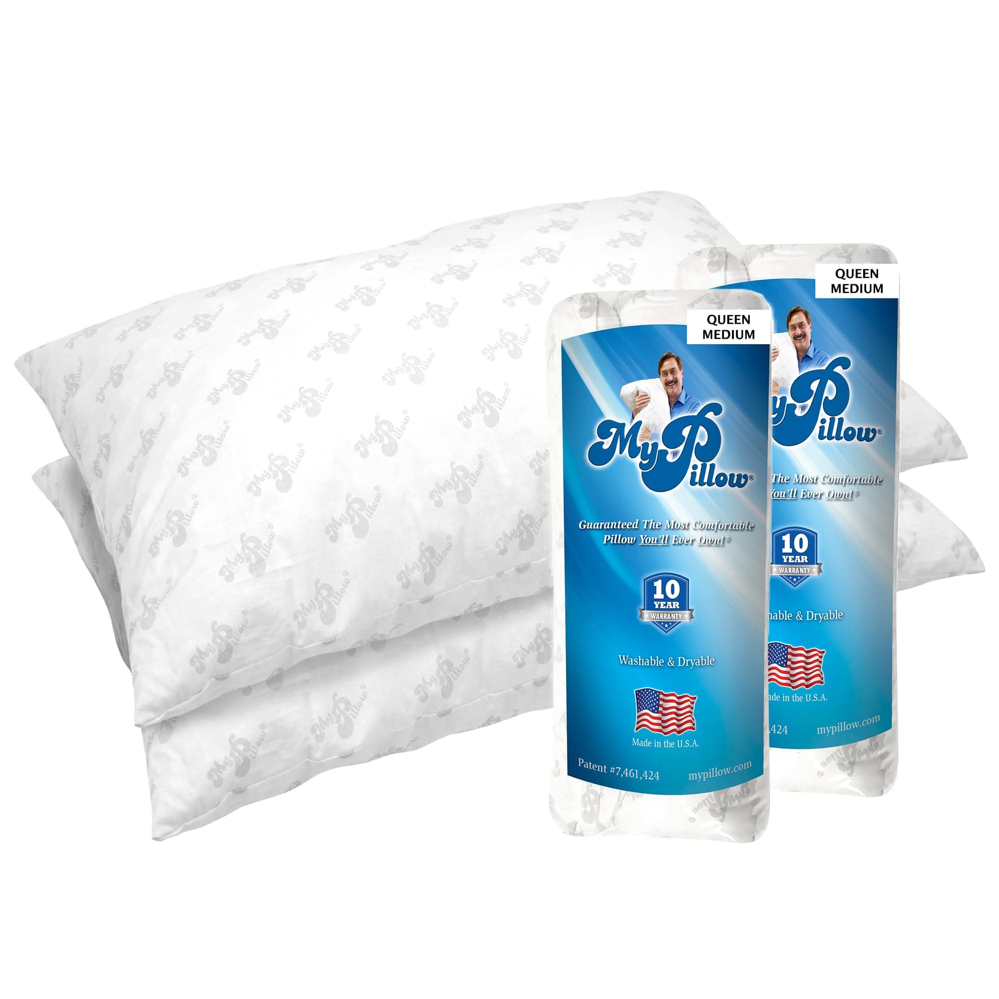 Classic Bed Pillow 2 Pack [Standard/Queen, Medium]