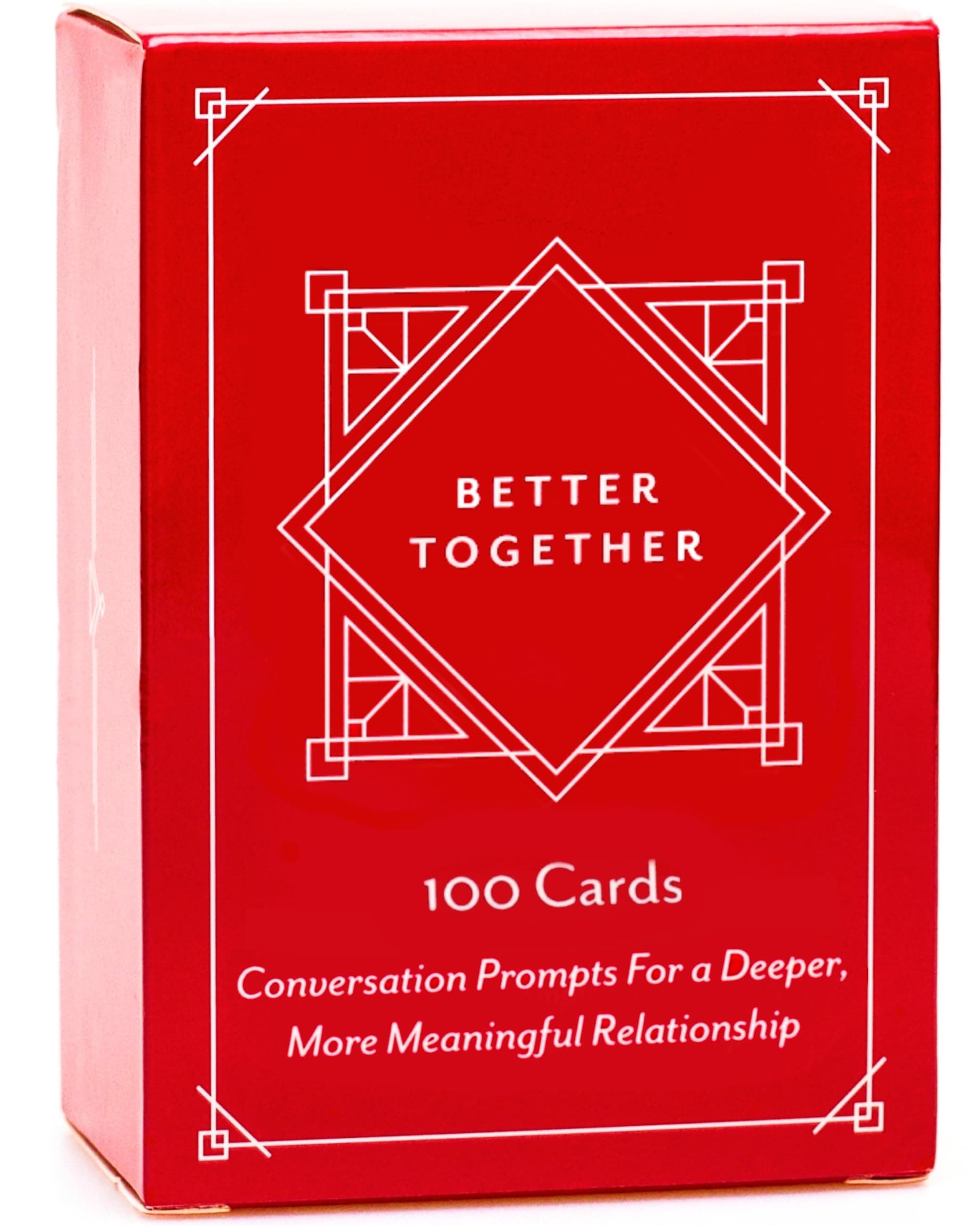 Better Together Couples Conversation Card Game - 100 Romantic Deep Questions for Date Night - Relationship Building Card Game for Him and Her - Anniversary, Bridal Shower, Valentines Gift, Series