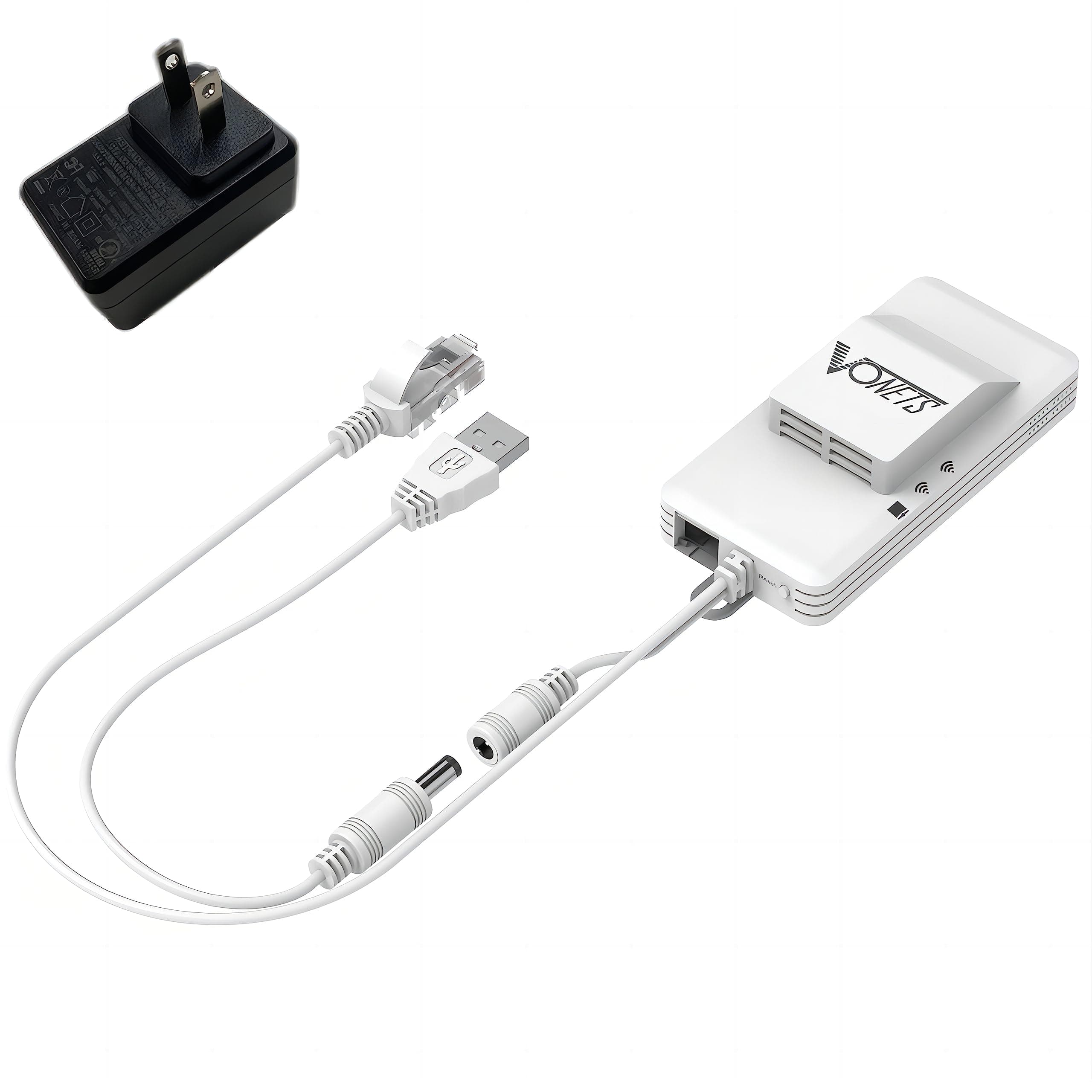 Vonets WiFi Extender 2023 Release AC1200 2.4GHz/5GHz Dual Band WiFi Bridge/WiFi to Ethernet/Broader Coverage Than Ever with 1 RJ45 (10/100Mbps) USB/DC Powered for DVR/IP Camera/WiFi Repeater with Fan