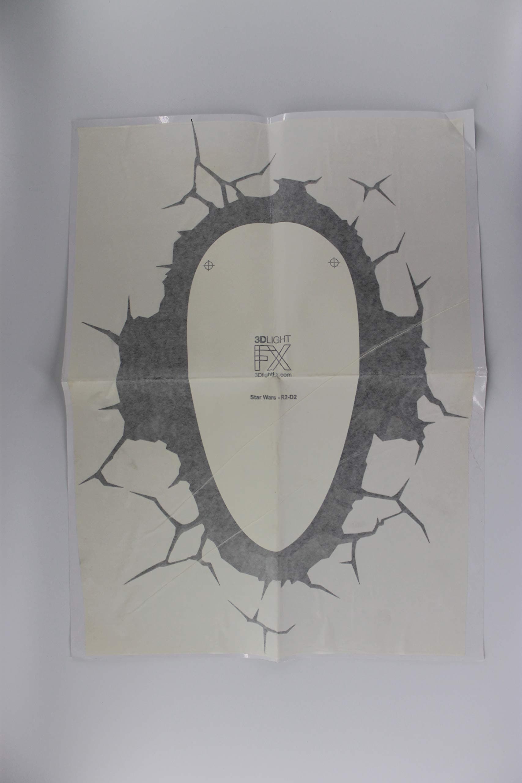 Replacement Sticker and Wall Mount Kit for 3DLightFX Star Wars R2-D2 3D Deco Light