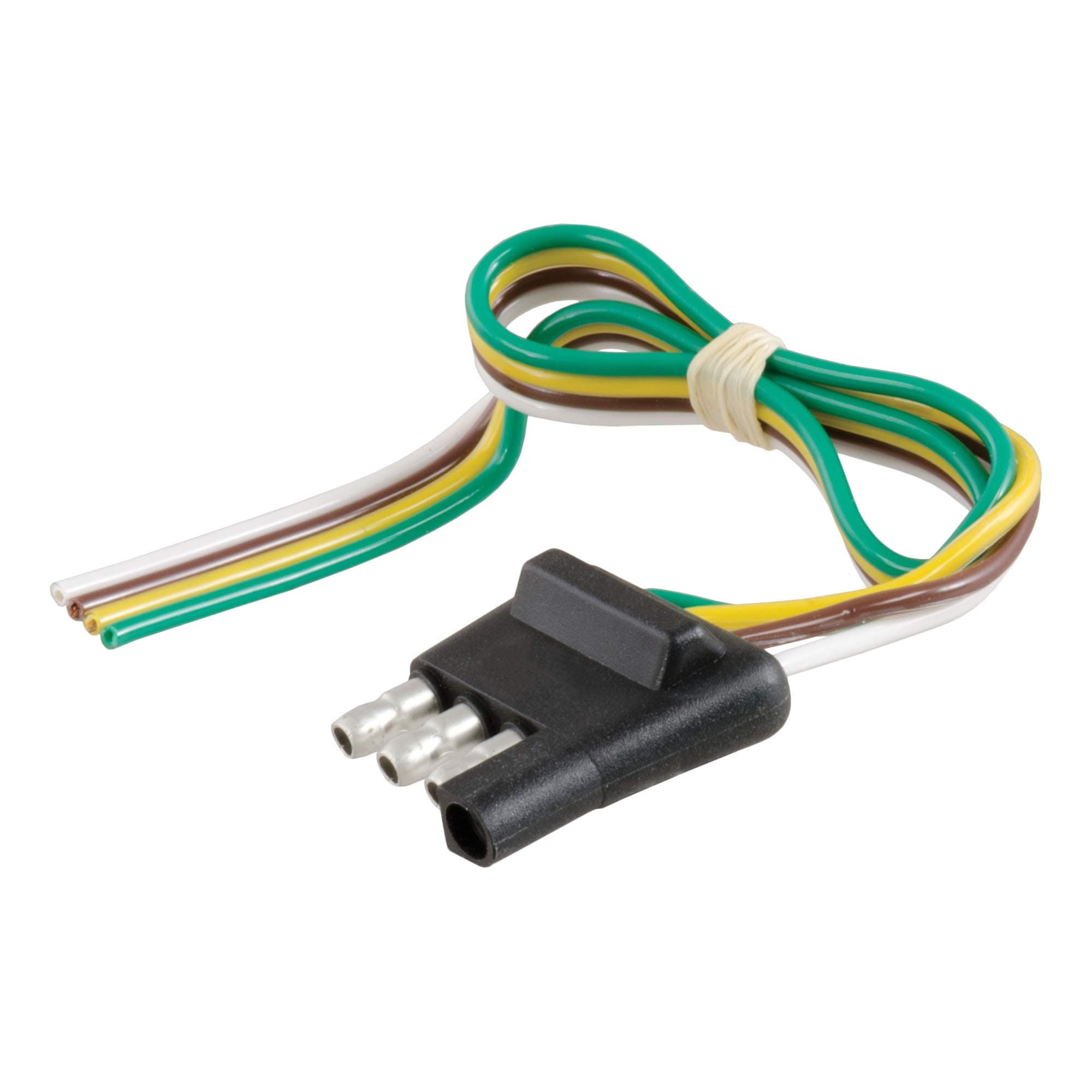 58030 Trailer-Side 4-Pin Flat Wiring Harness with 12-Inch Wires