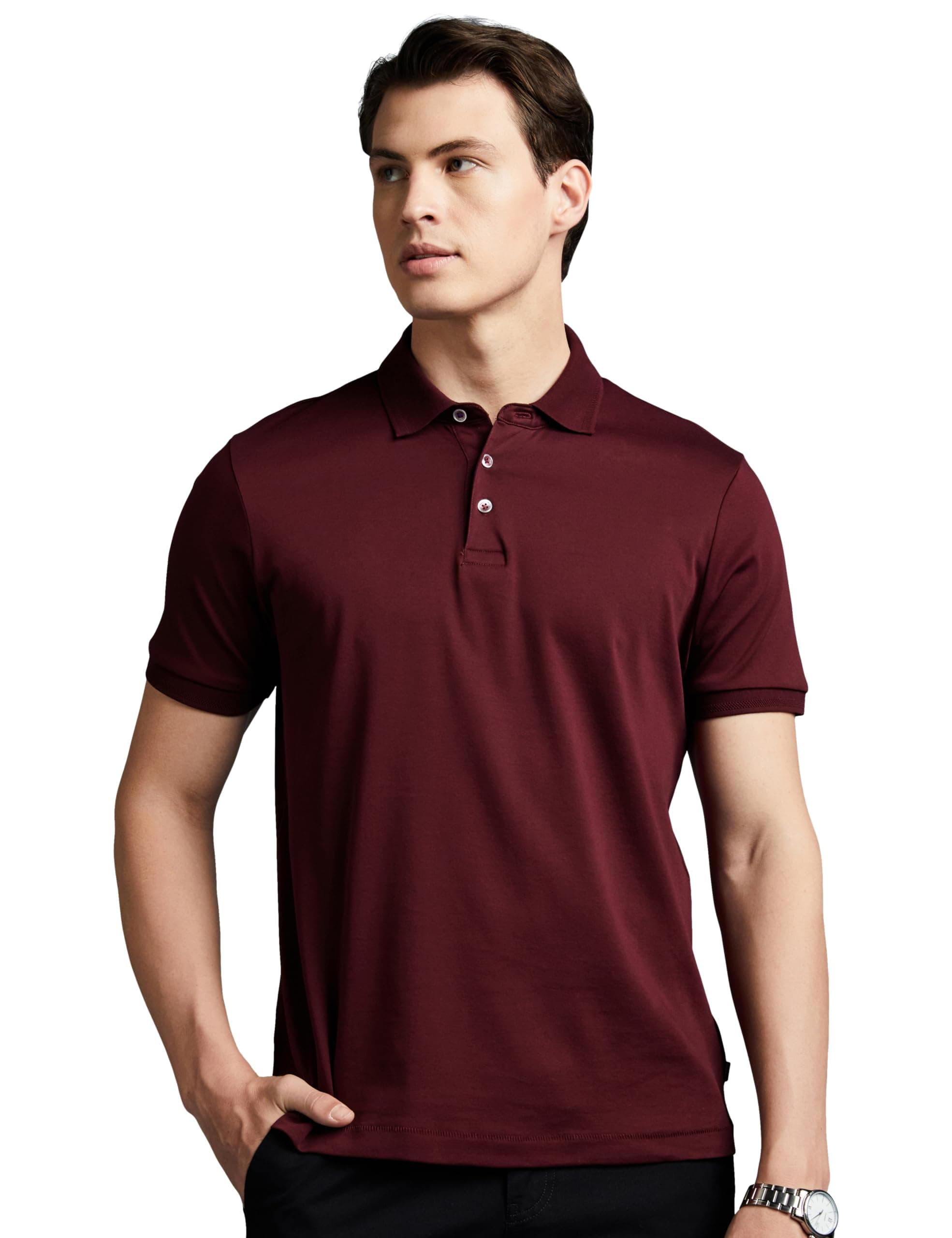 - Men Super Soft Classic Polo T-Shirt: Regular Fit