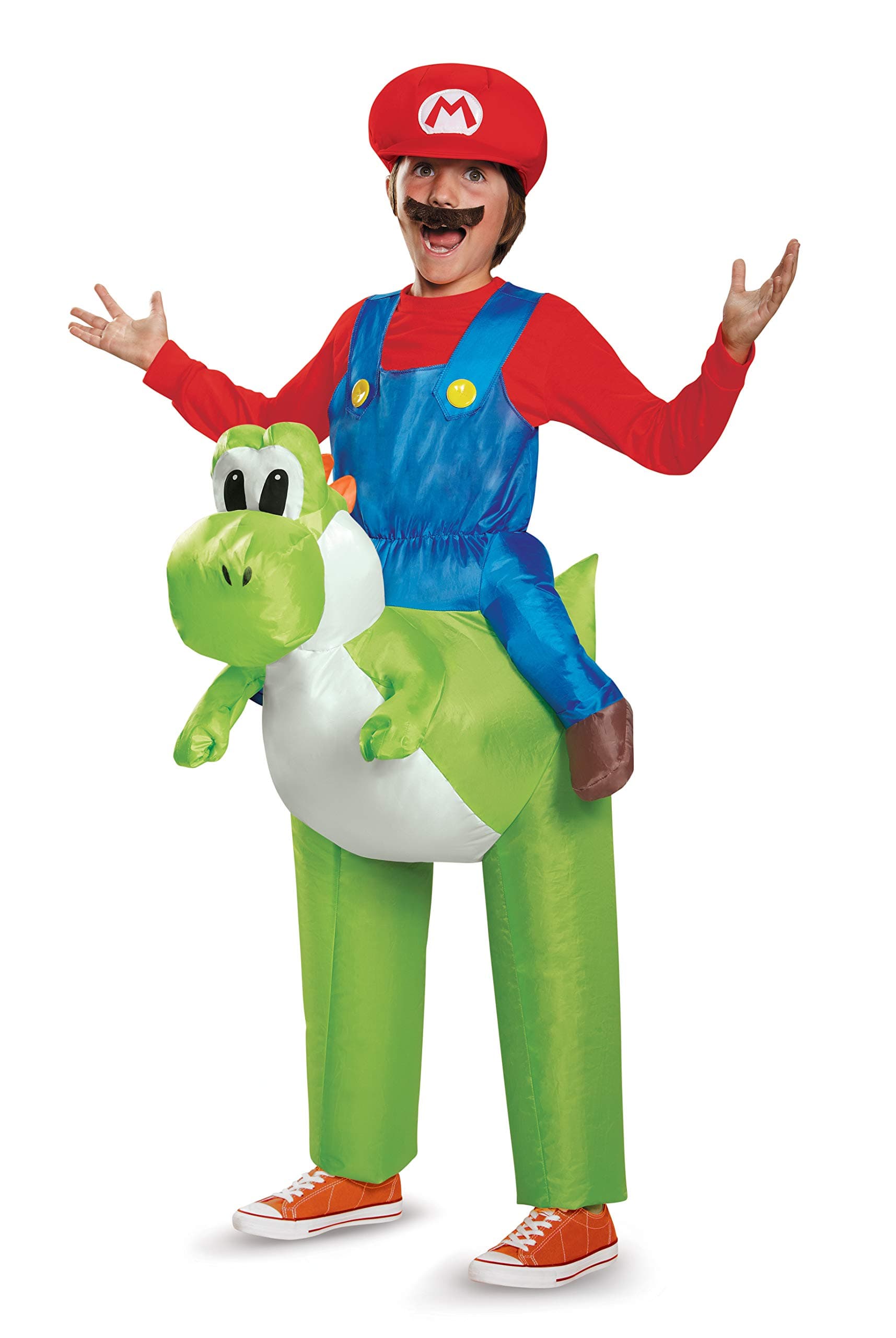 Disguise Mario Riding Yoshi Child Costume