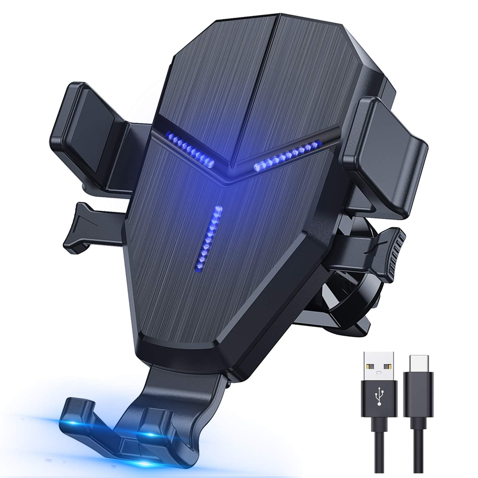 Avolare Wireless Car Charger, 15W QI Fast Charging Auto-Clamping Air Vent Phone Holder 10W/ 7.5W Car Charger Mount for iPhone 11 Pro Xs Max XR 8 Plus, Samsung S10+ S10e Note10 Plus