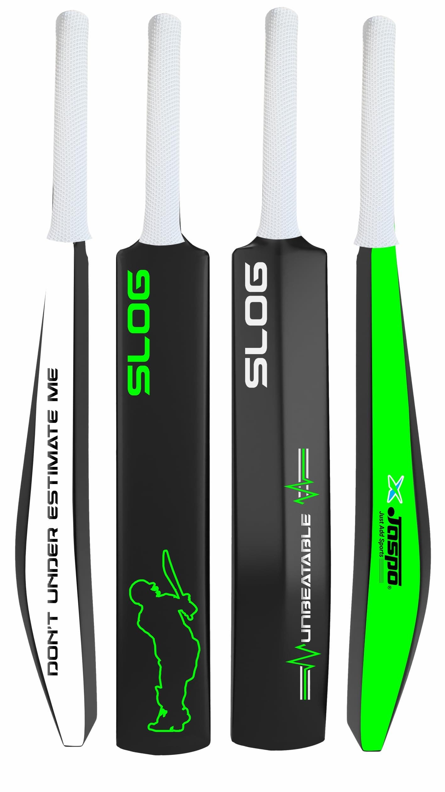 Jaspo SLOG Plastic Tennis Cricket Bat Full Size Bat (34” X 4.5” inch) for All Age Group (SLOG Cricket BAT) (SLOG)