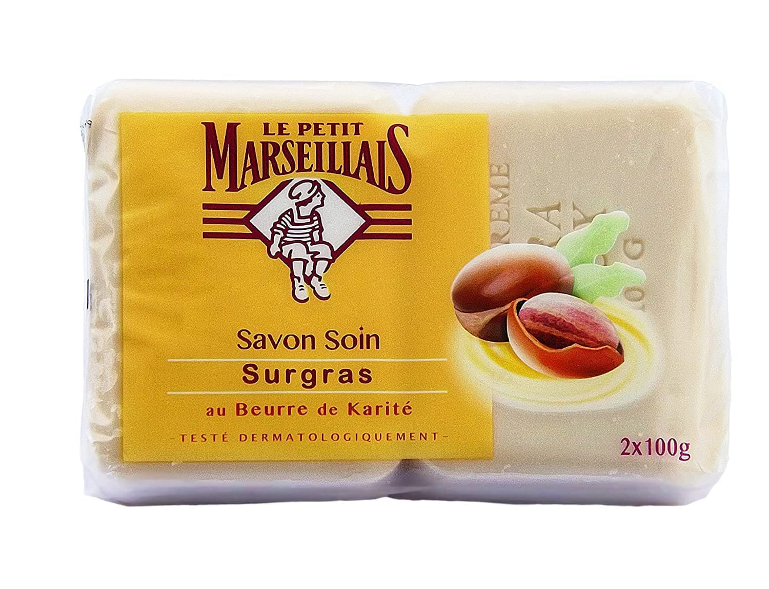 Le Petit MarseillaisShea Butter Solid Soap Beurre de Karite French Savon Solide 200 grams