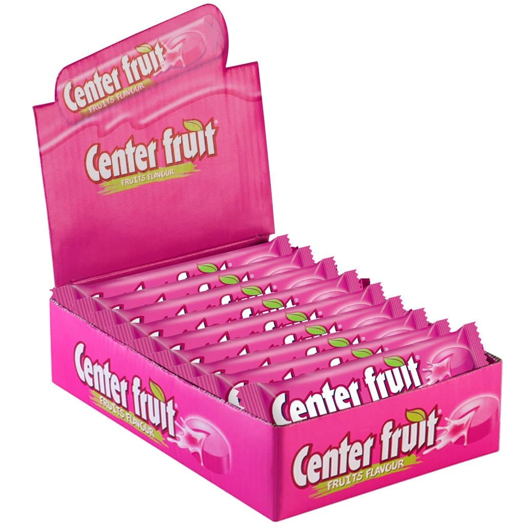 Center Fruit, Fruits Flavour, Bubble Gum Stick Pack, 424.8 g, Count of 18