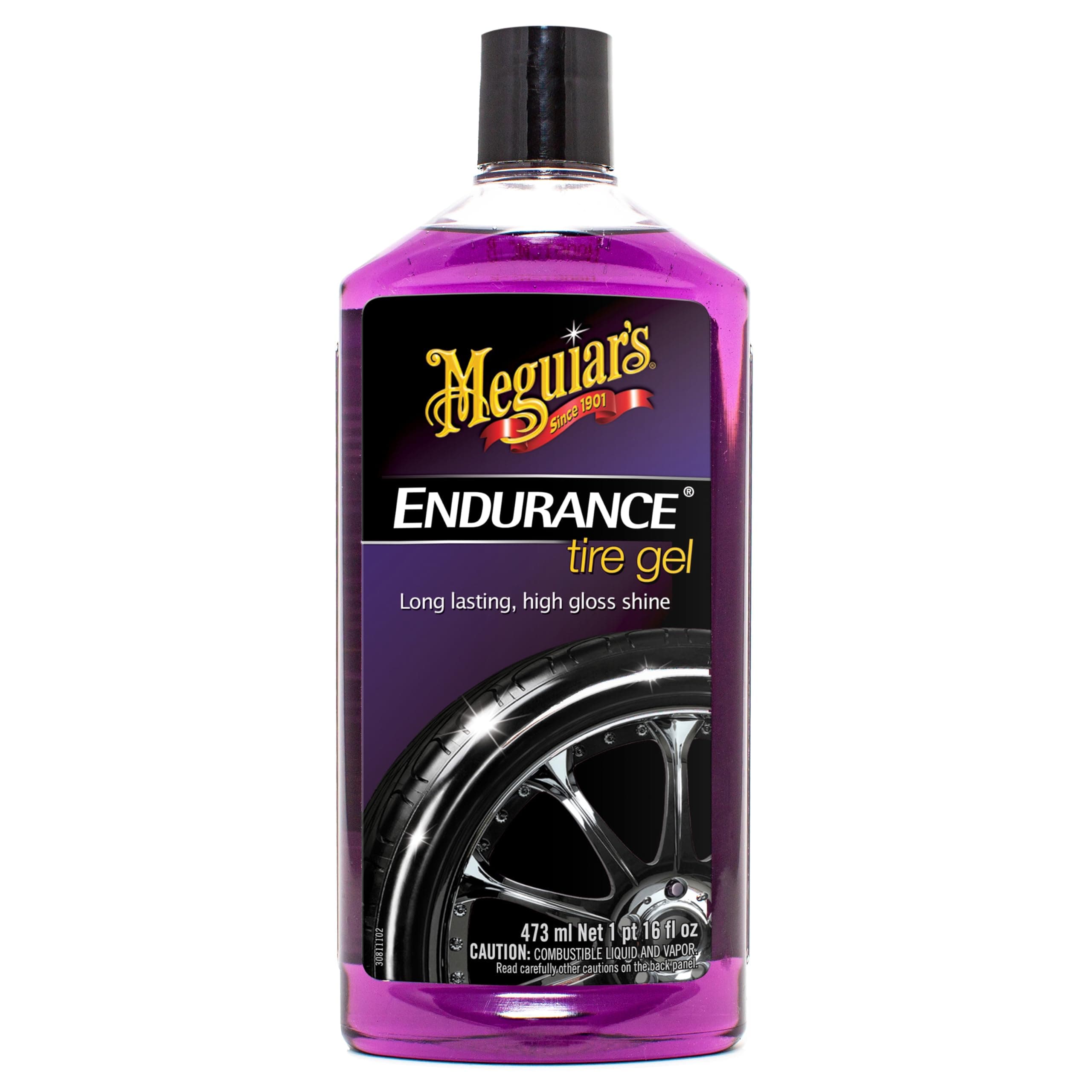 Meguiar's Endurance Long Lasting High Gloss Black Premium Tire Gel, 473 ml - ...
