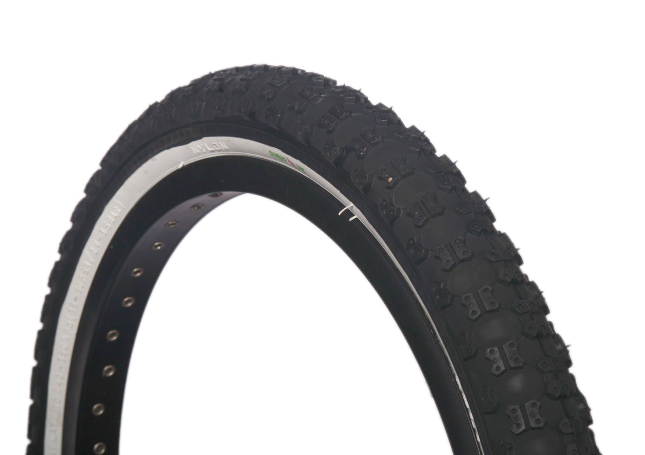 CURIO UK BLACK W/ WHITEWALL BMX TYRE 20 X 2.125 SA101 RAMP STREET THREAD