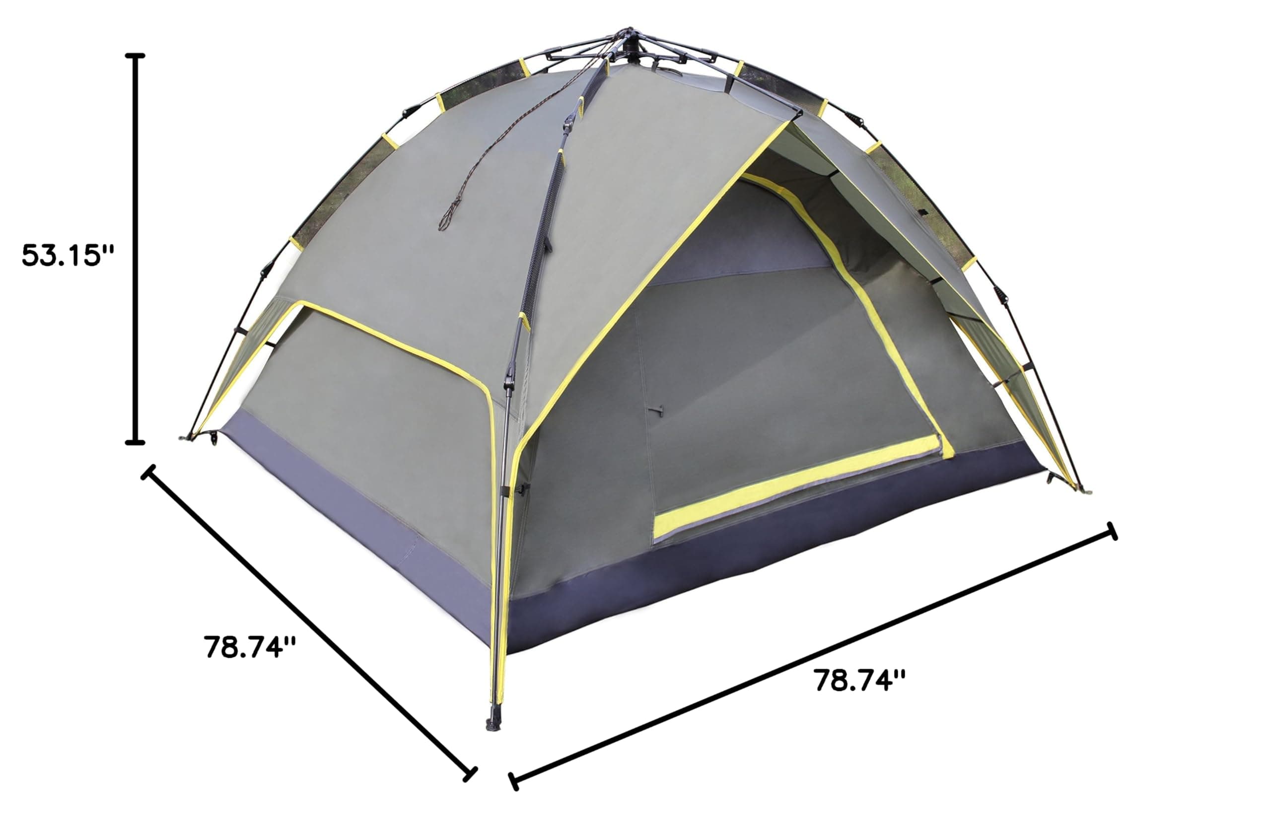 YKS Automatic Folding Tent with Double Layers, Windproof and UV-proof Properties