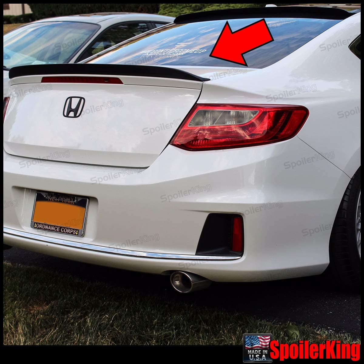 SpoilerKing Trunk Lip Spoiler (284G) Compatible with Accord 2013-2019 2dr Black