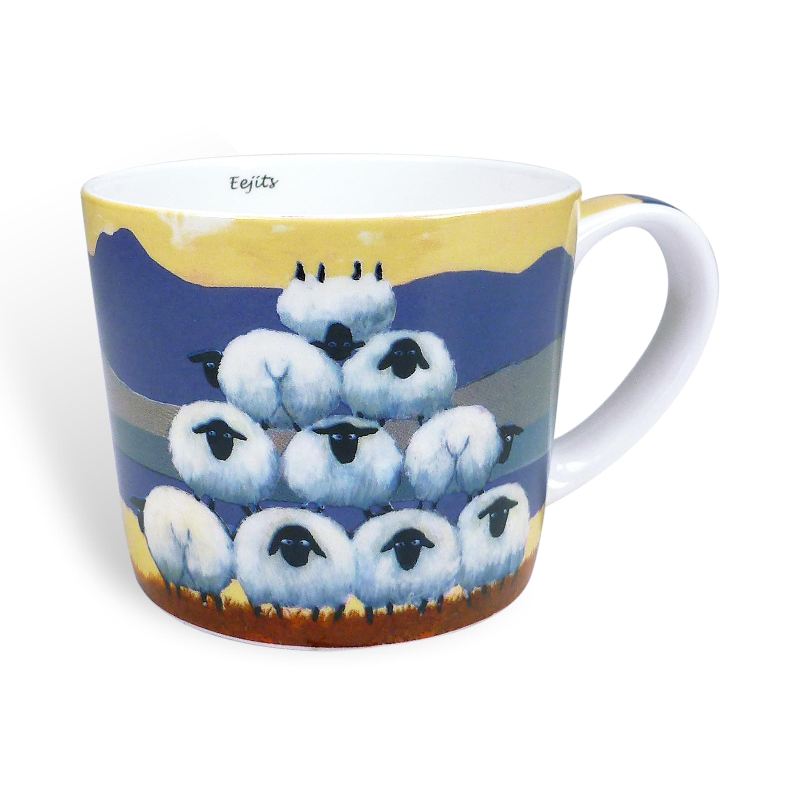 "Eejits" Mug in Gift Box by Thomas Joseph - Sheep Coffee Cup