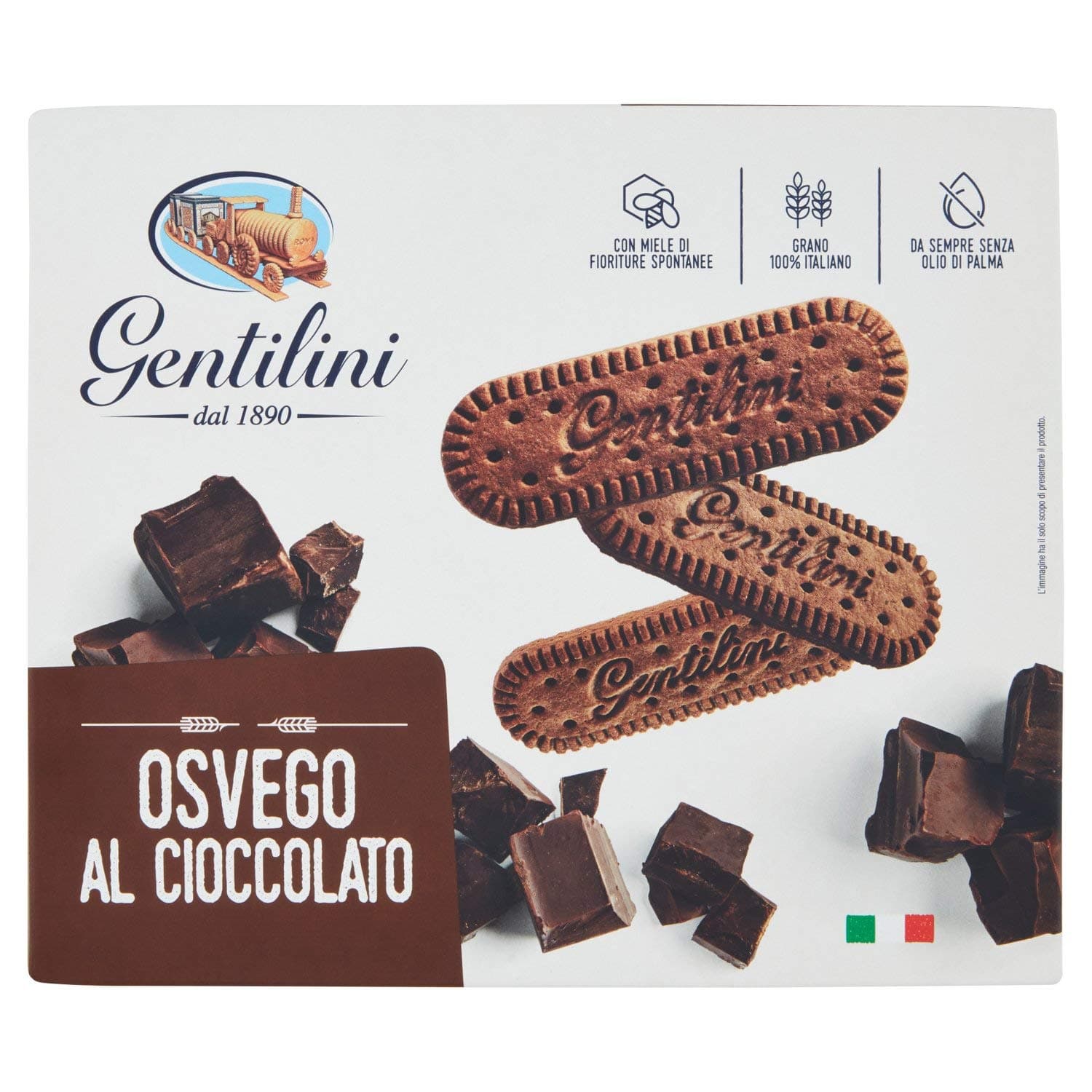 Osvego al Cioccolato | Chocolate Cookies | Pack of 2 | 500g (2x250g each)