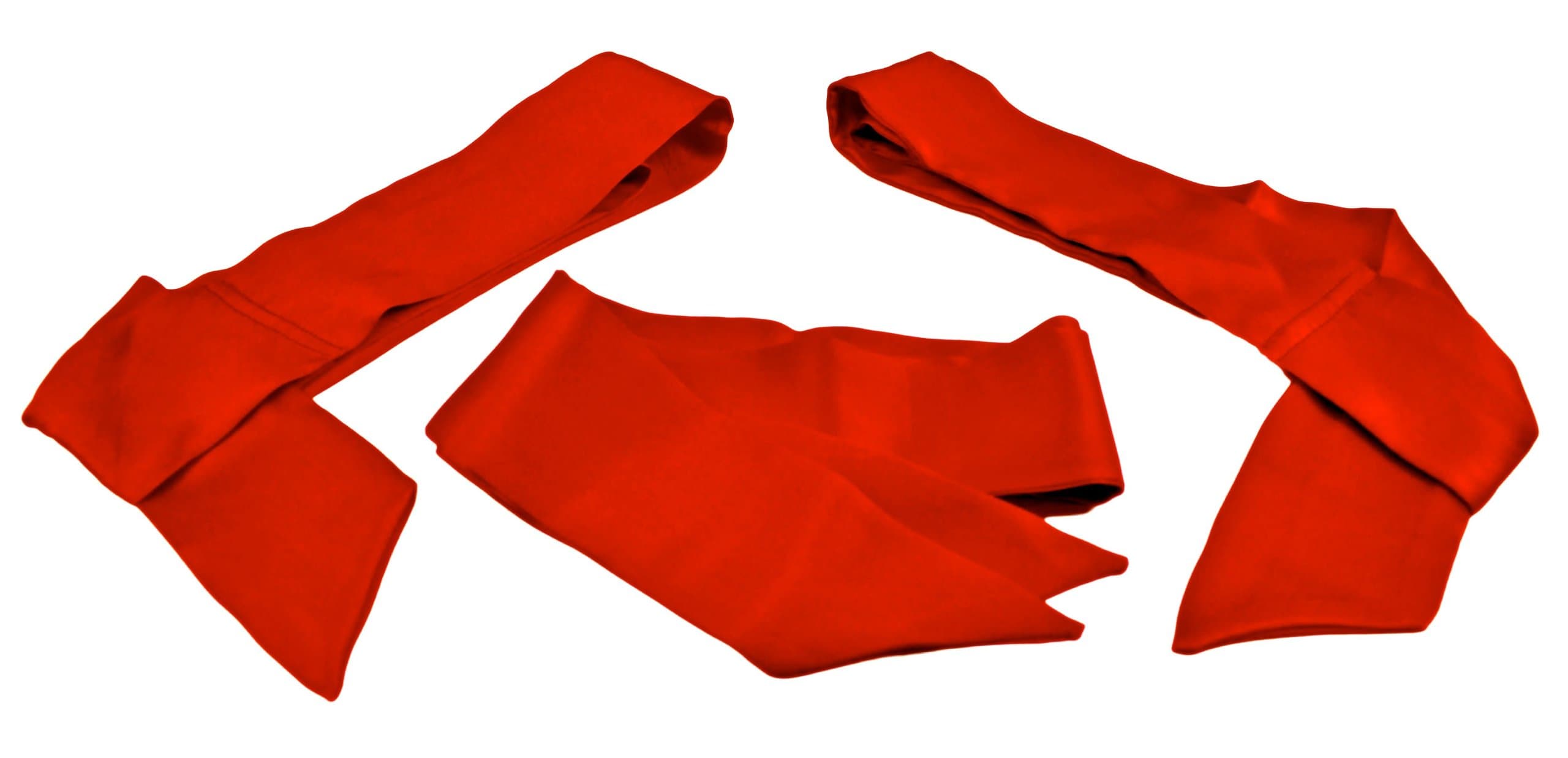 Fantasy Silk Sash Restraint Set (Set of 3) | 100% Pure Silk Scarf Restraints (Red)