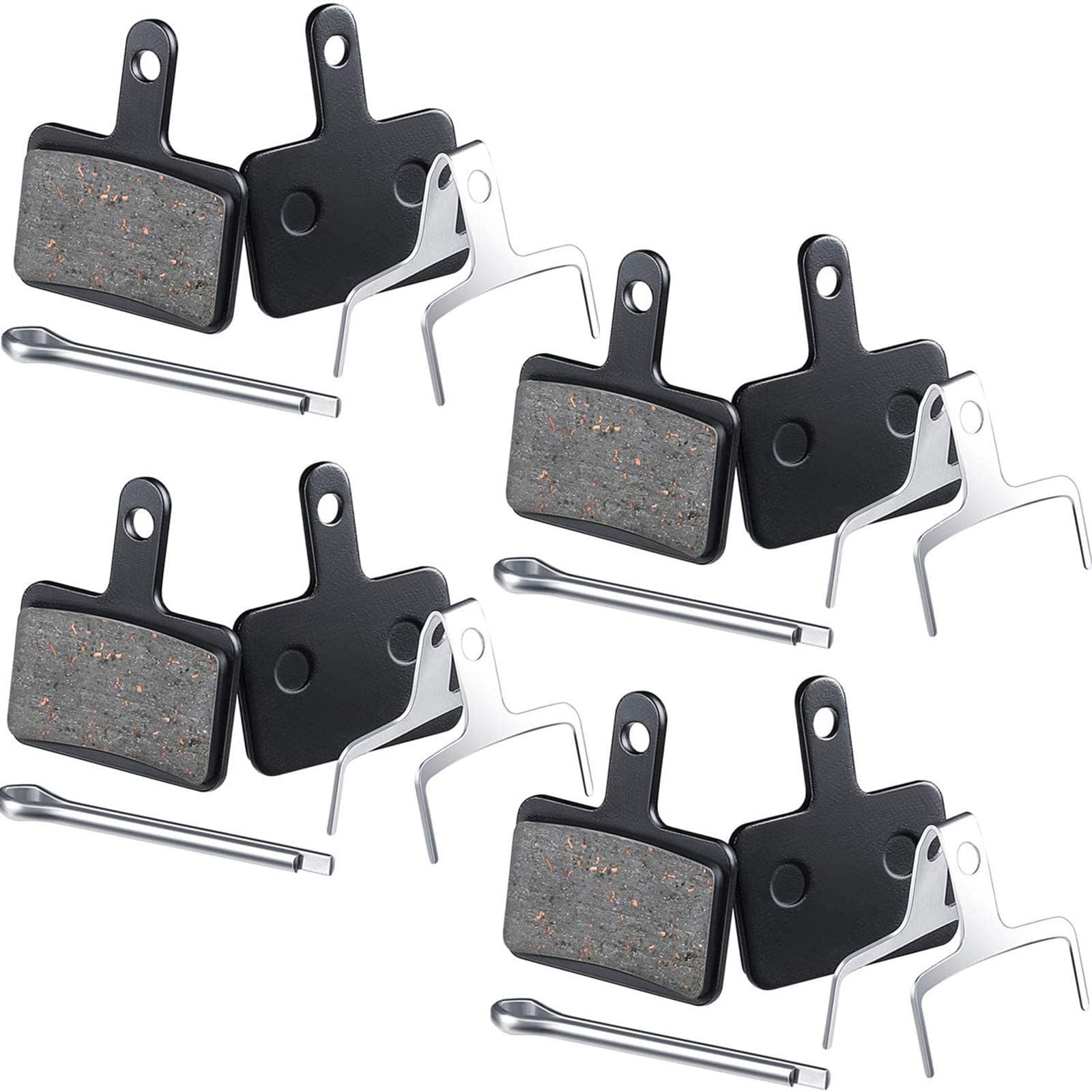 Zonon 4 Pairs Bike Brake Pads Competible with TRP Tektro Shimano Deore Br-M575 M525 M515 T615 T675 M505 M495 M486 M485 M475 M465 M447 M446 M416 M415 M395 M375 M315 M355 C501s