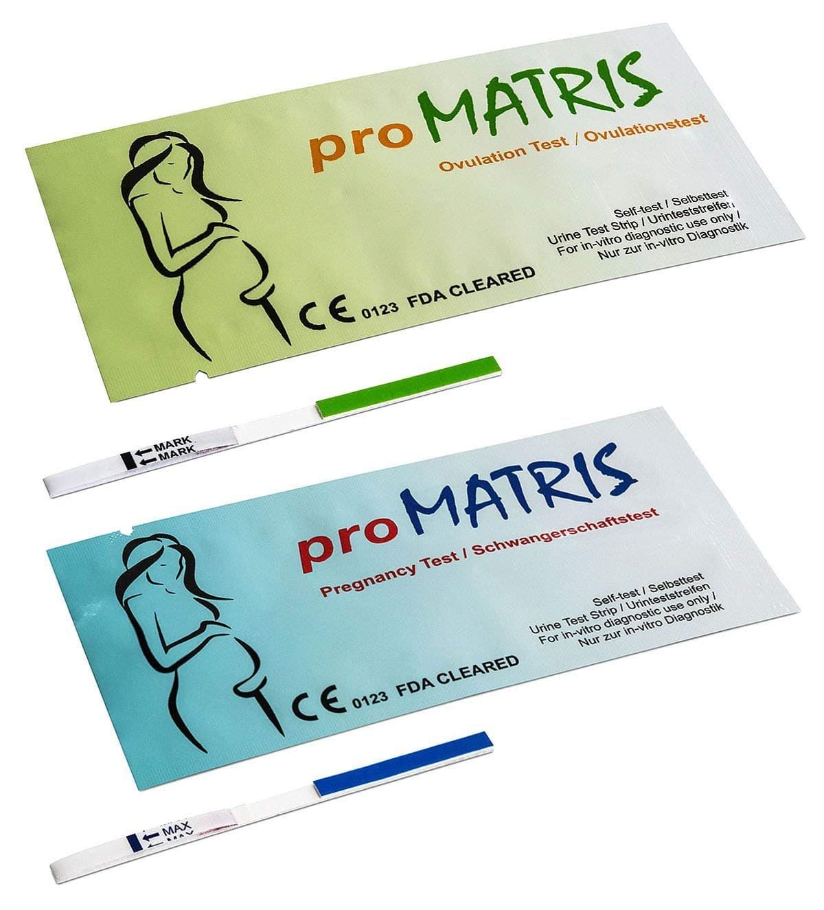 proMATRIS: 20 Ovulation + 5 Pregnancy Test Strips 10miu/ml