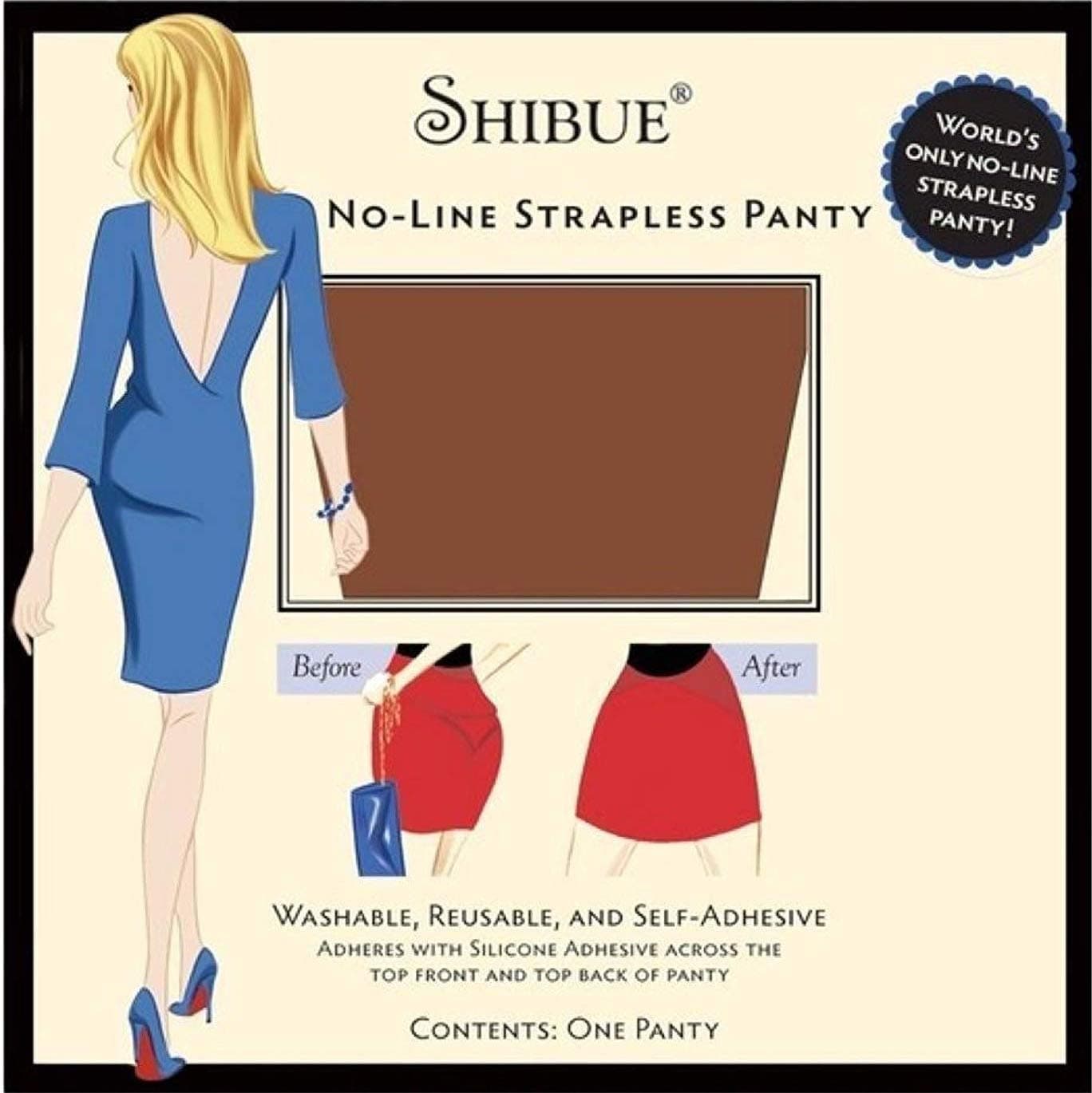 Shibue No-Line Strapless Panty (L, MOCHA)