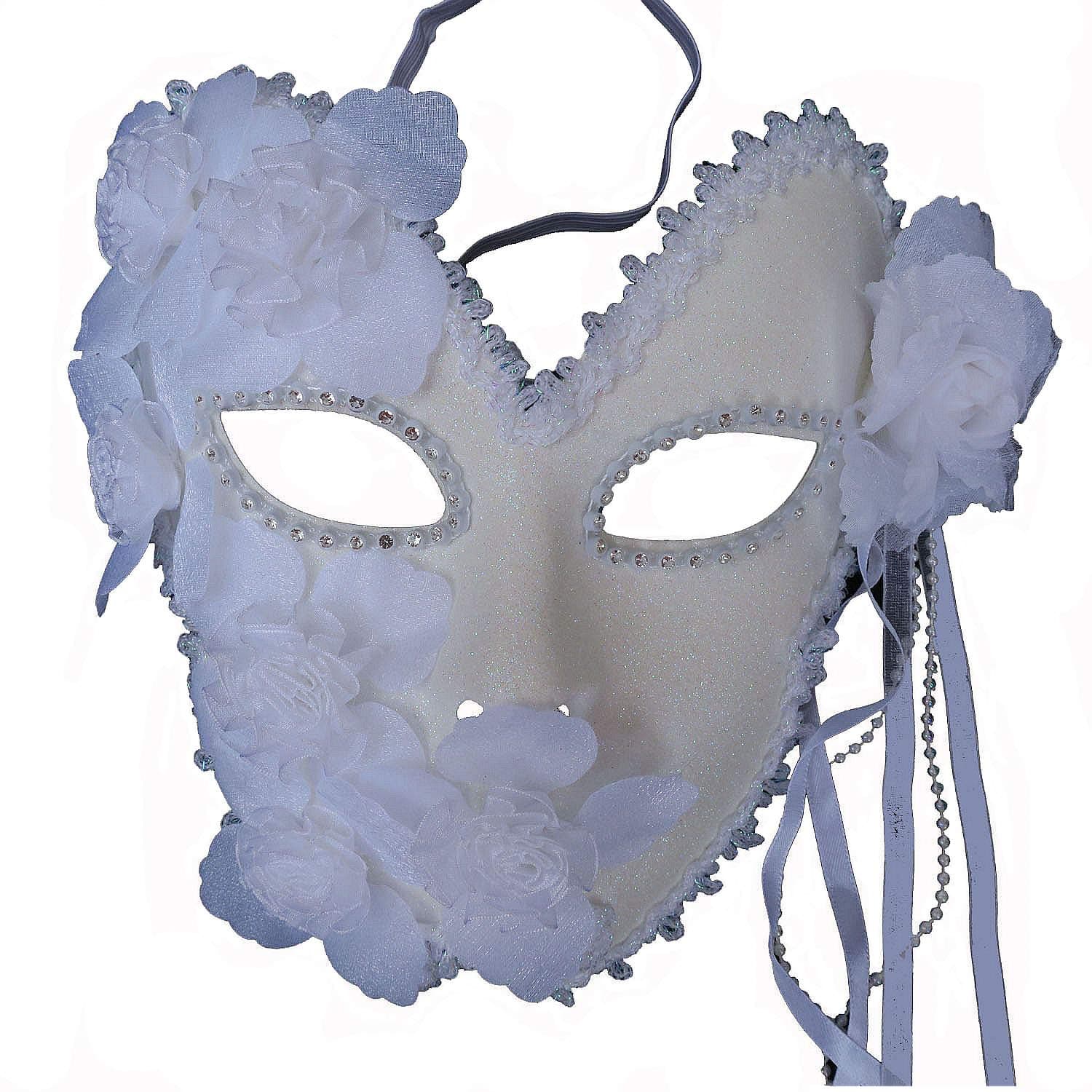 Flower Venetian Masquerade Full Face Lace Women Eye Mask for Costume Mardi Gras