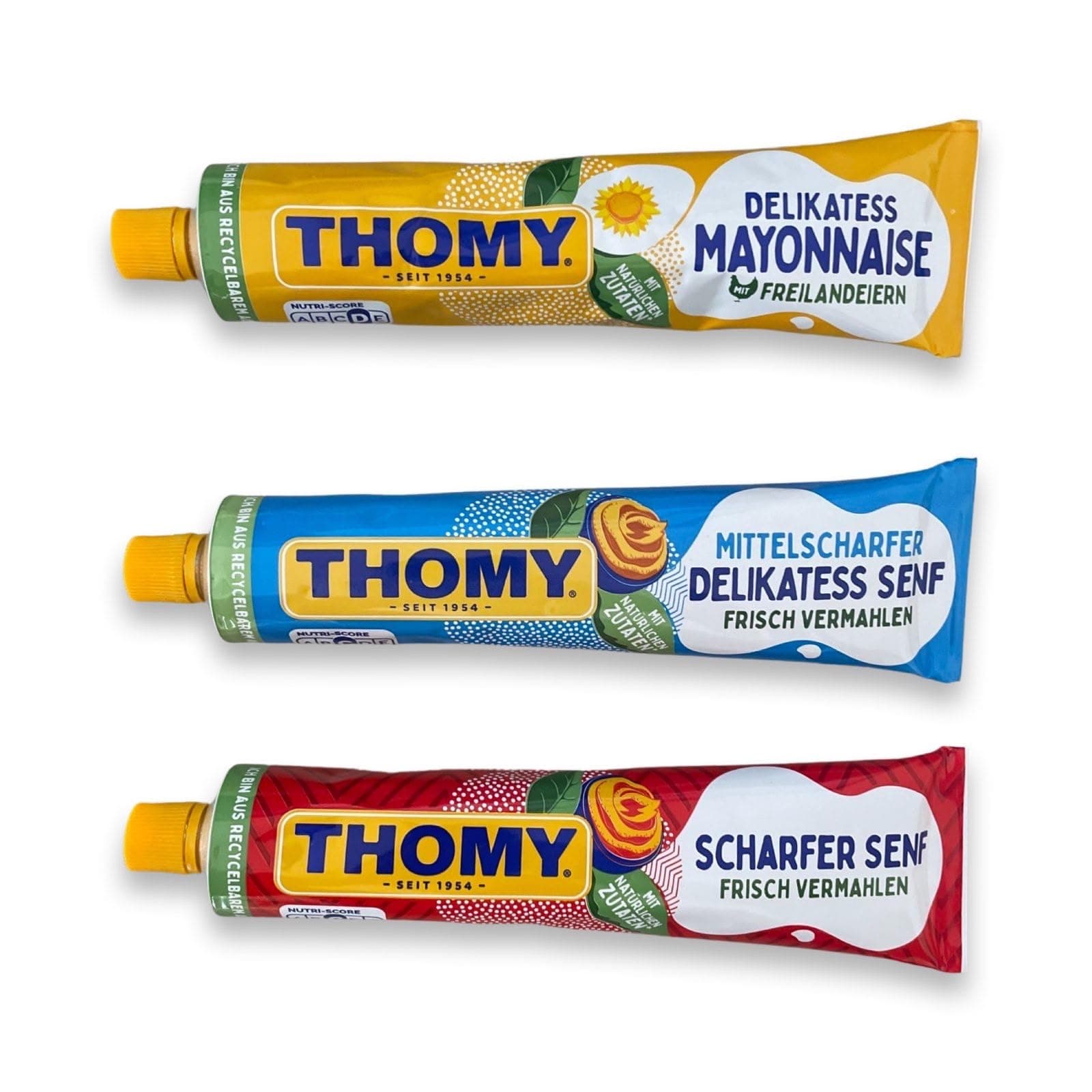 German Mayo & Mustard Set - 3 x 200 ml - Thomy - Germany