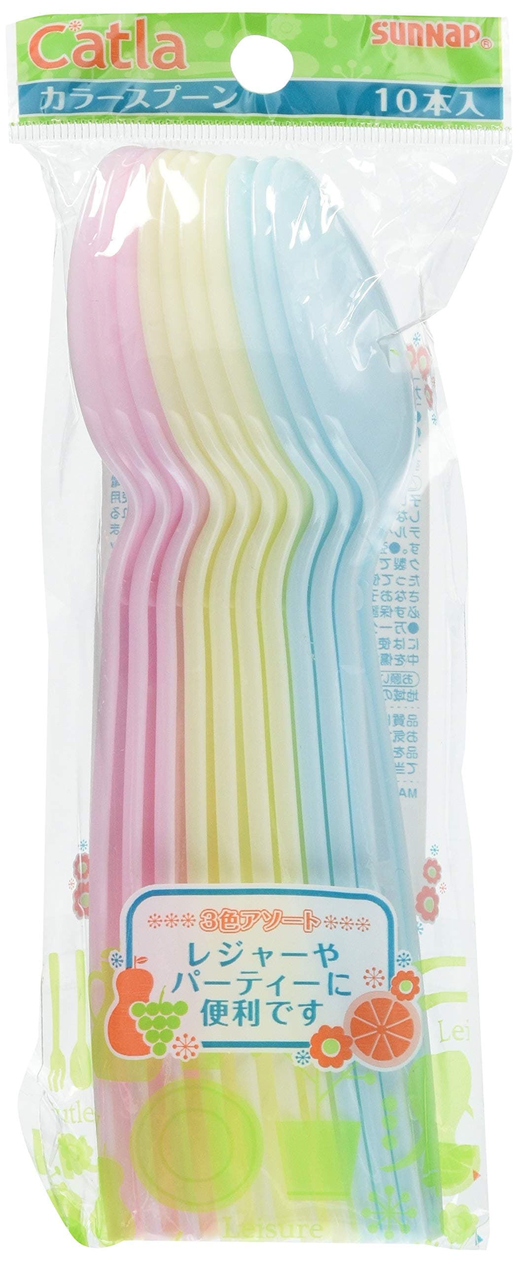 Sunup color spoon 17cm 10 pieces PA-17SC