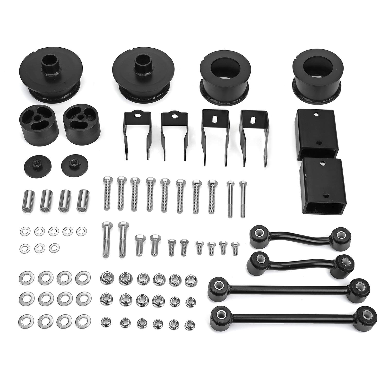 WeiSen 2.5 inch Full Front/Rear Suspension Lift Spacer Kit Easy Bolt-On Application Compatible with Jeep Wrangler JL 4WD 2018-2023